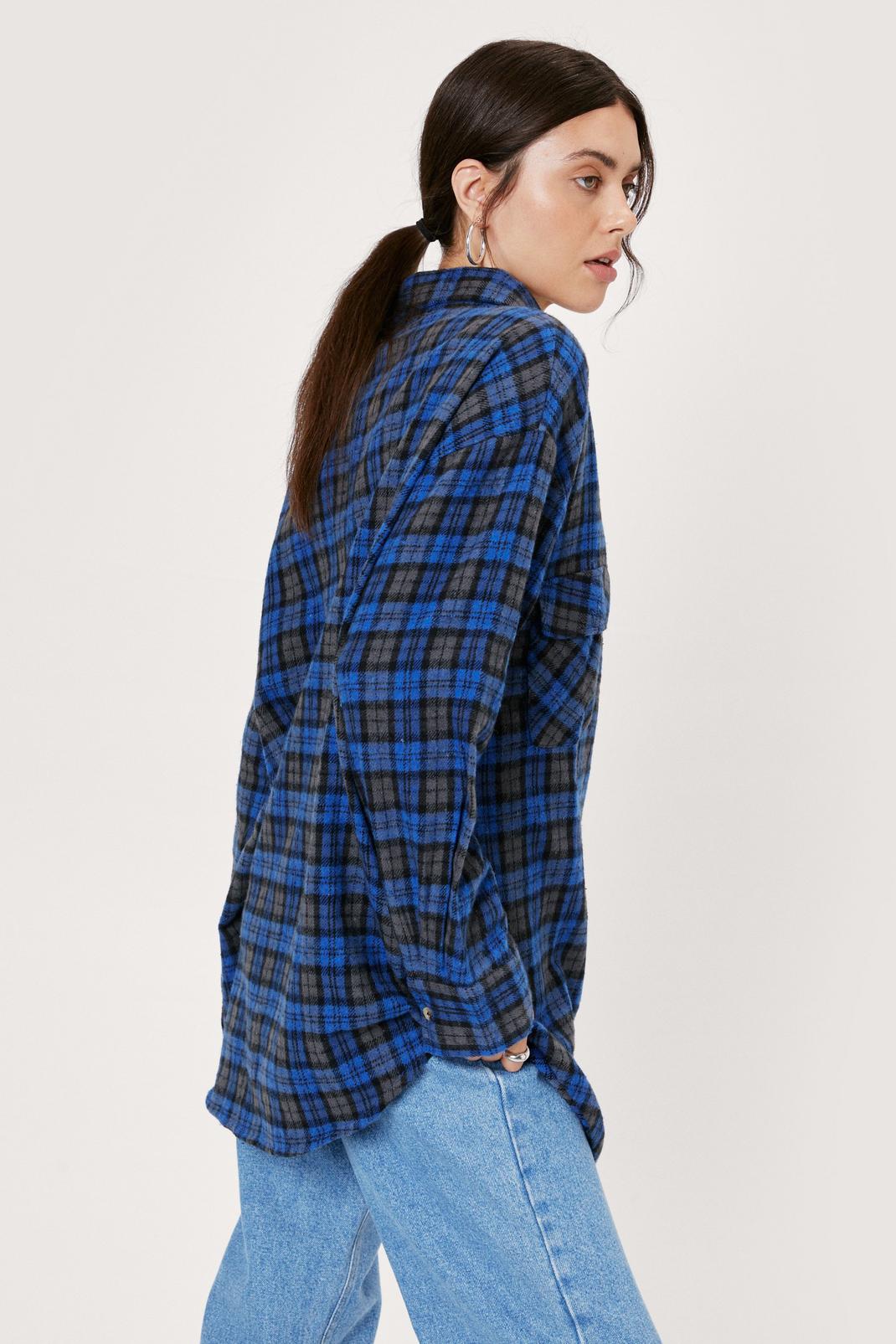 148 Zip Detail Checked Shirt image number 2