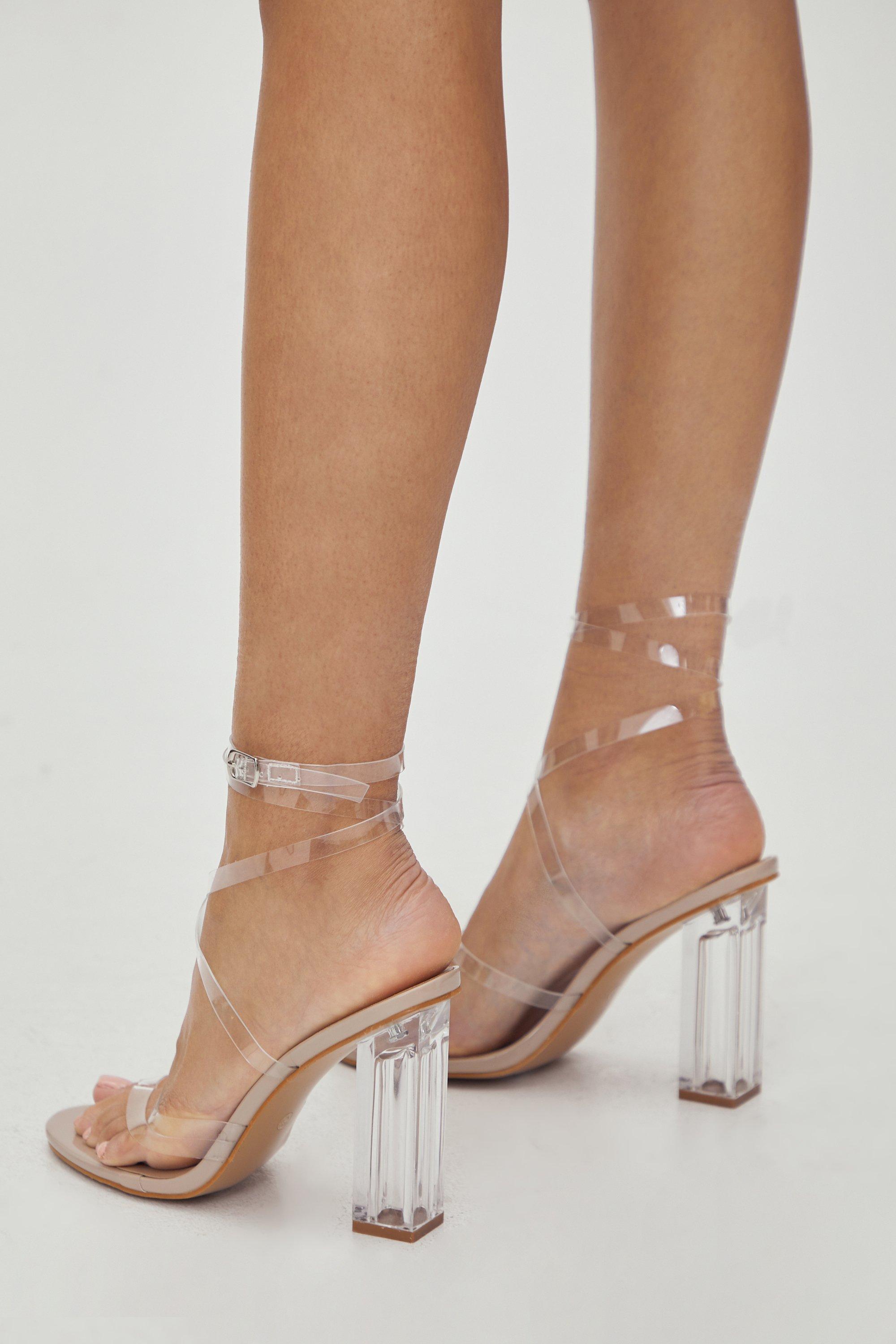 Clear heels sale nasty gal