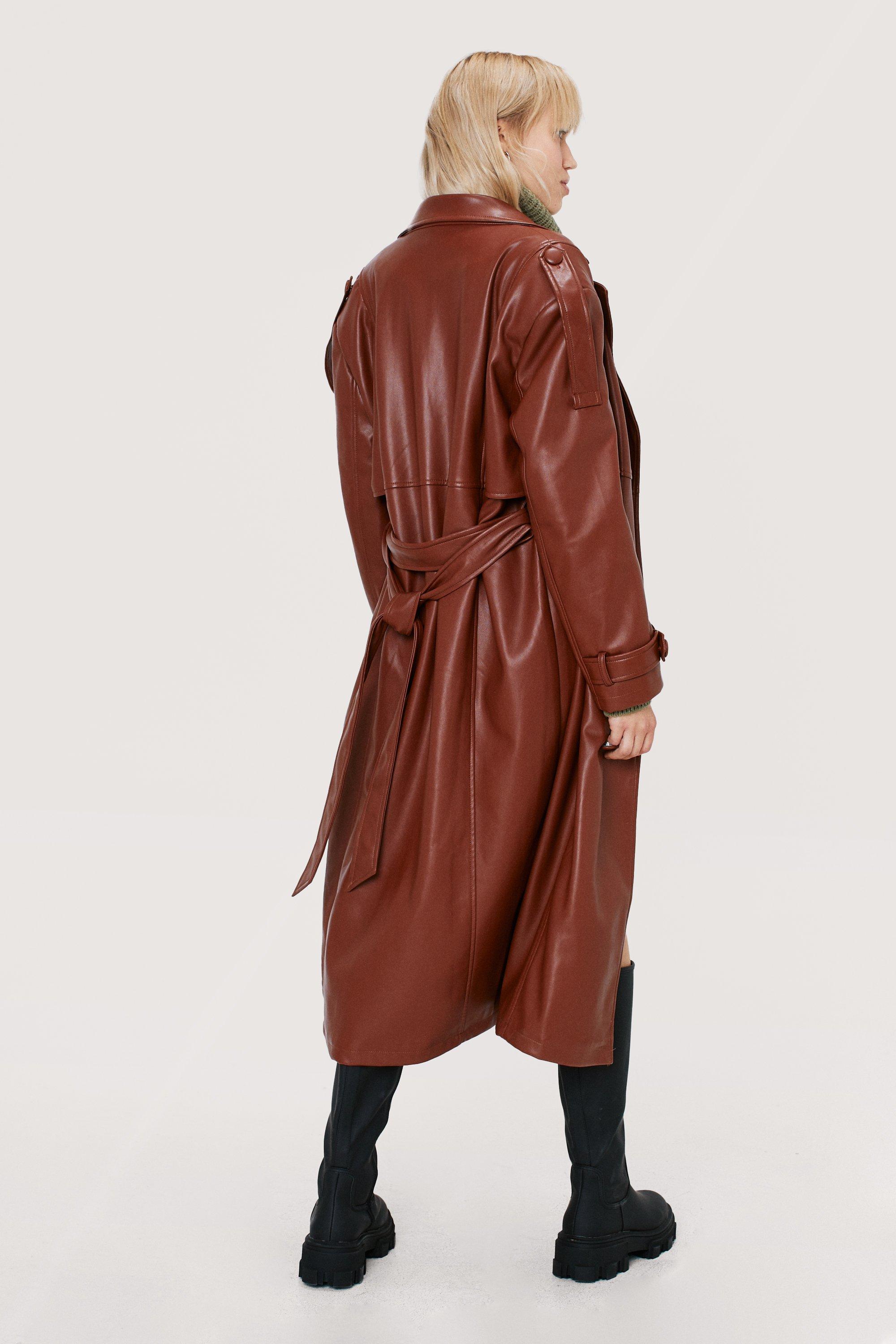 Nasty Gal Womens Oversized Longline Trench Coat