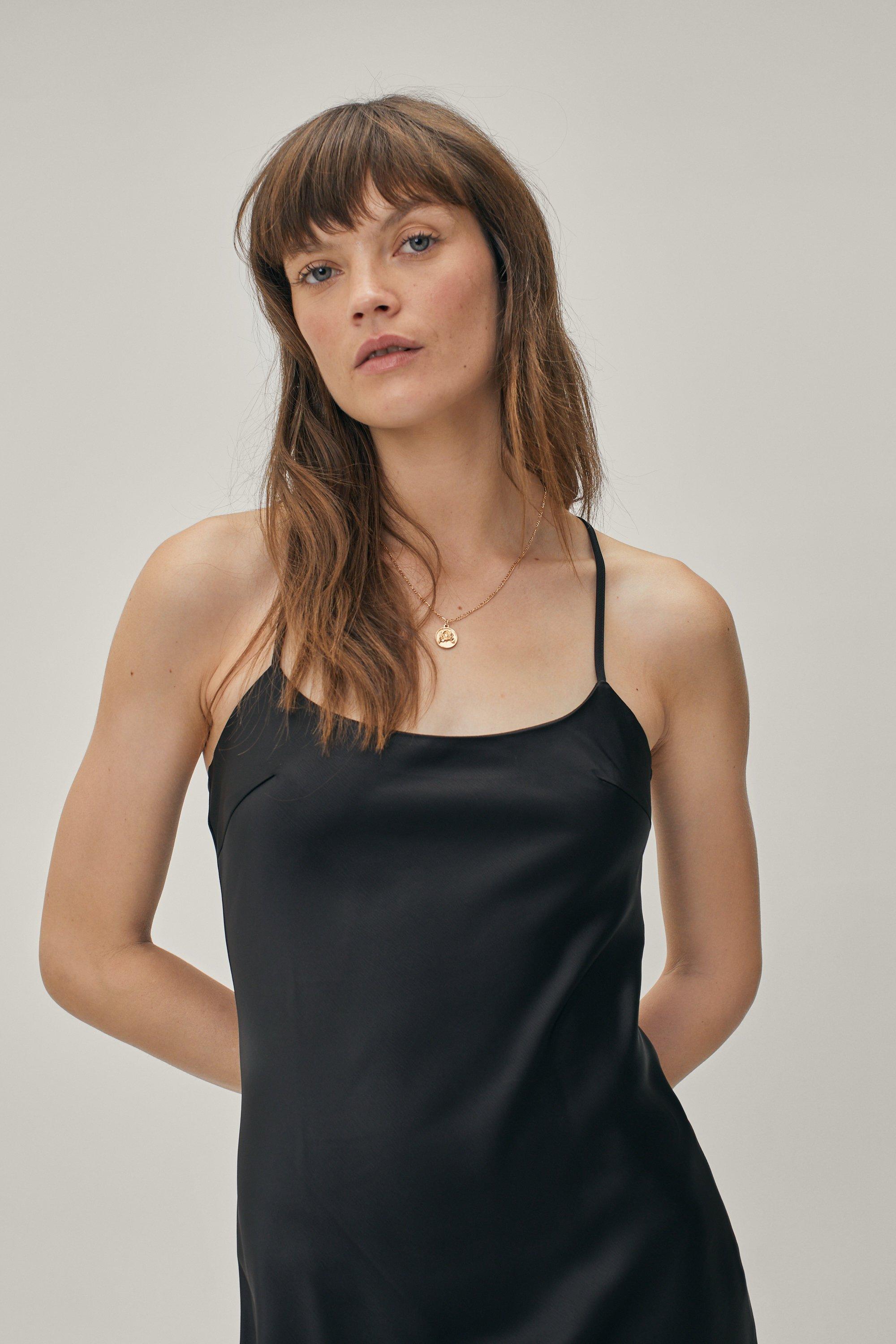 Black cotton (Slip)dress  Circular design from Amsterdam – CharlieMary