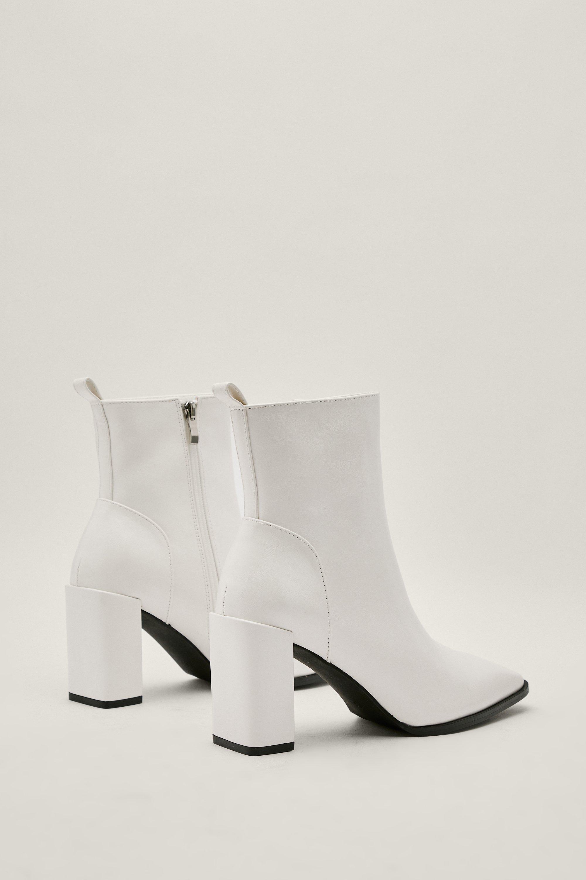 White boots hotsell nasty gal