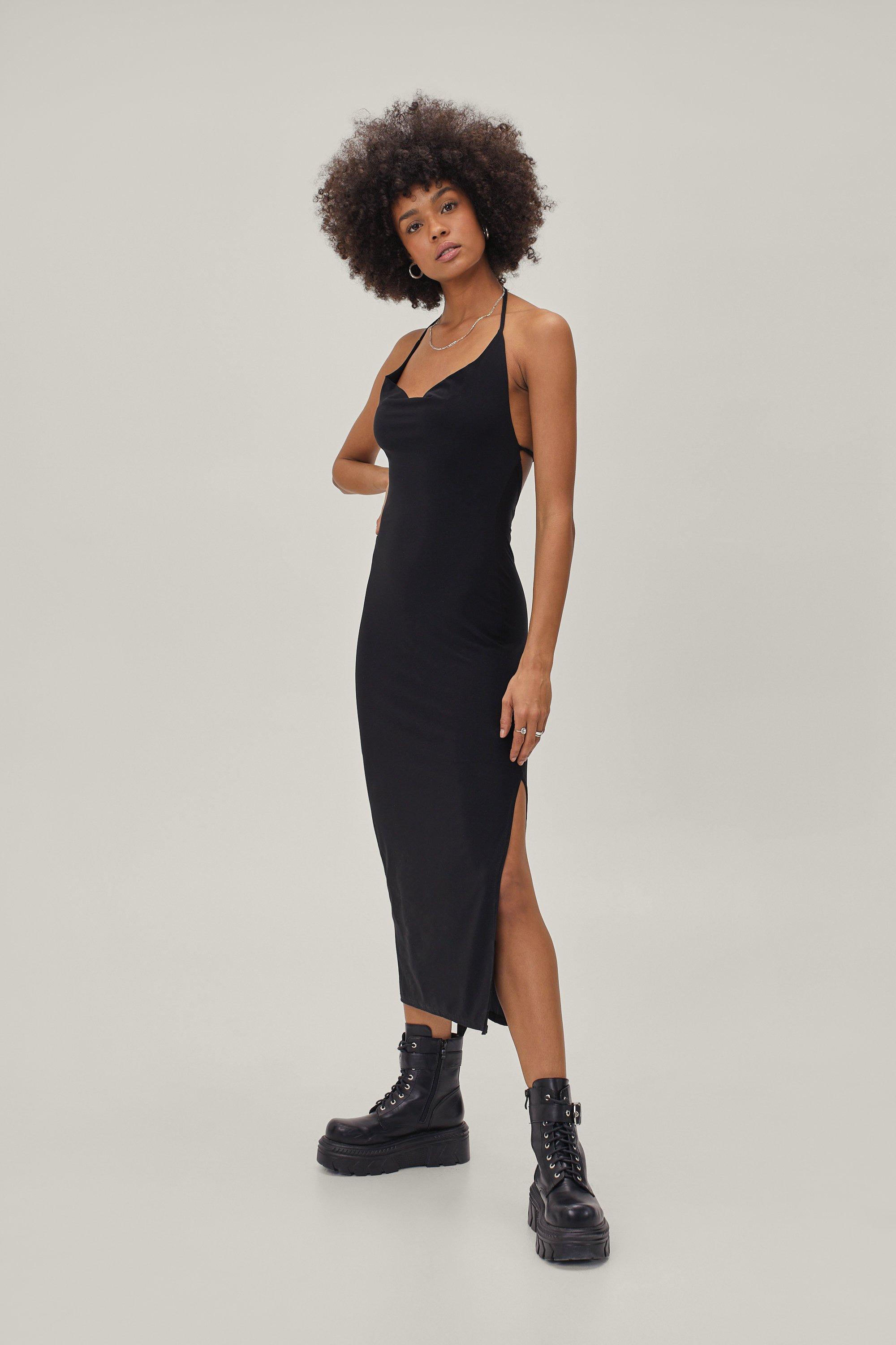 Strappy Slinky Midi Dress