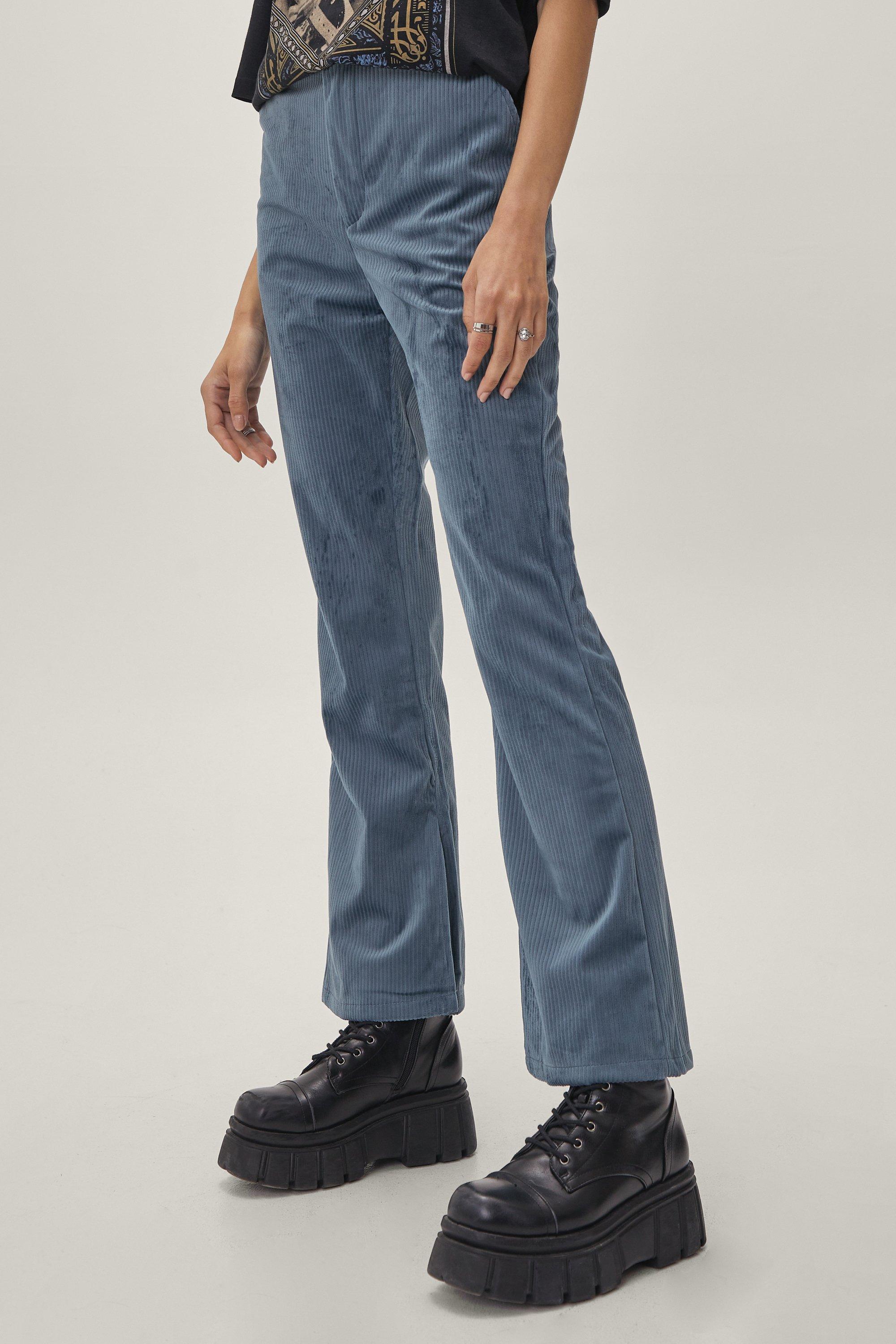 blue corduroy flares