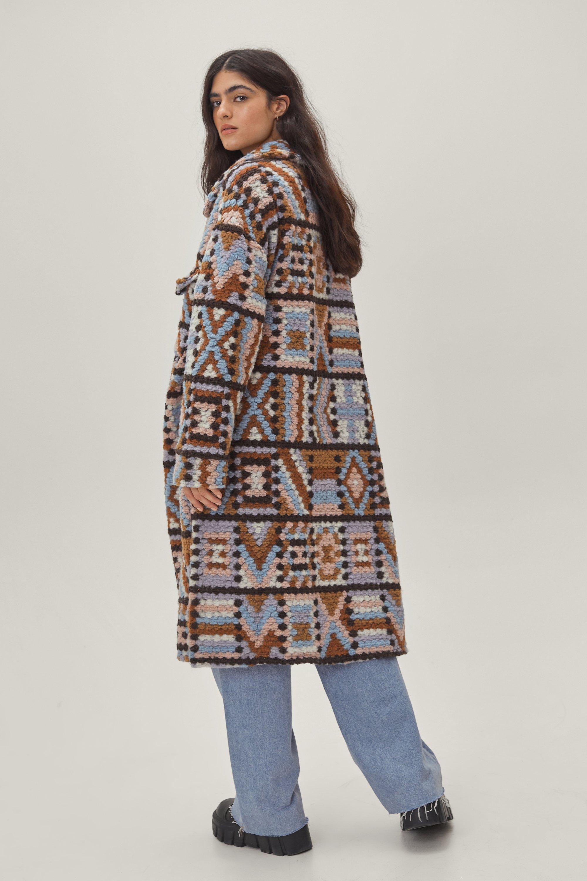 aztec wool jacket