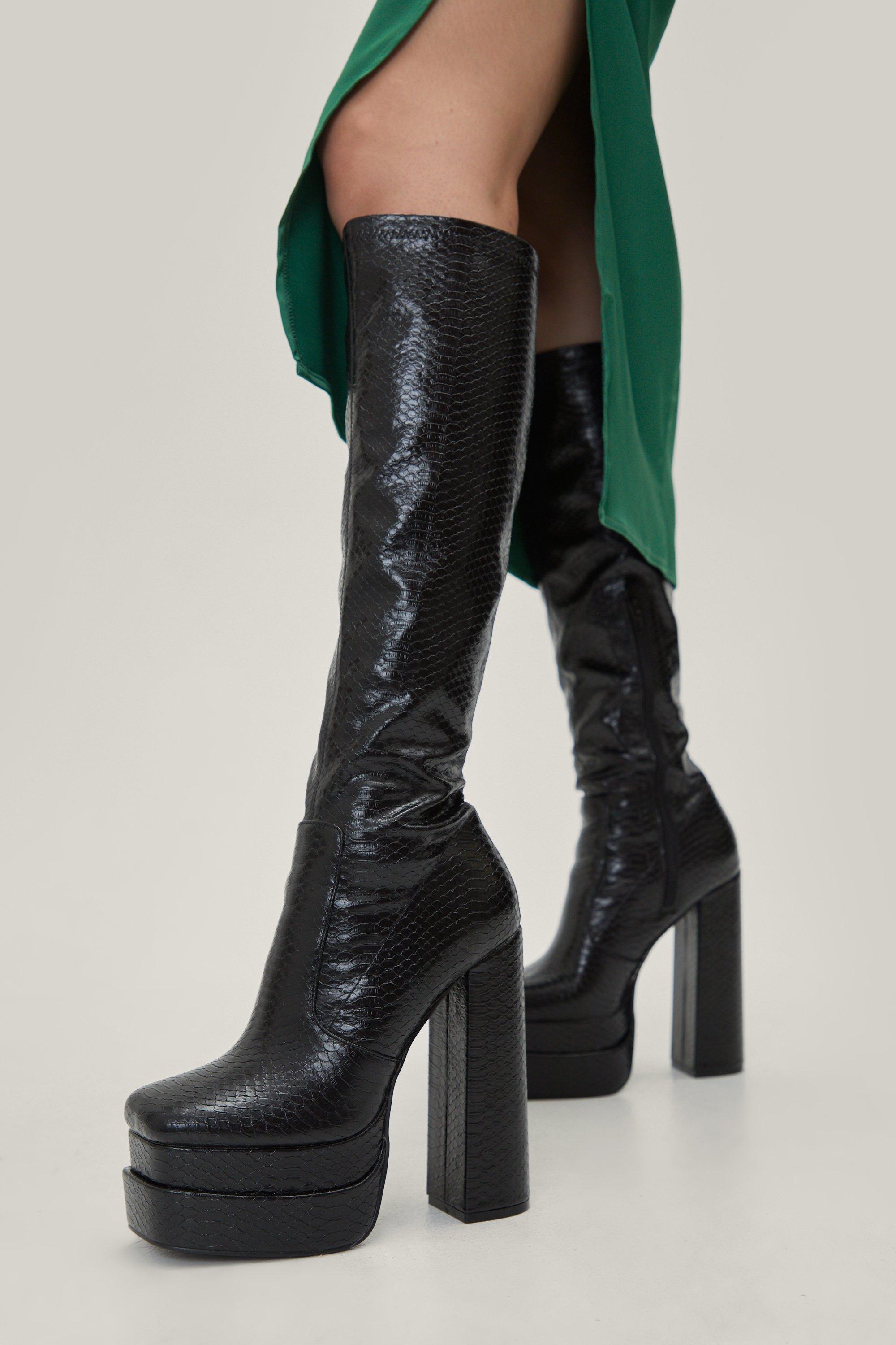 Nasty gal knee high boots best sale