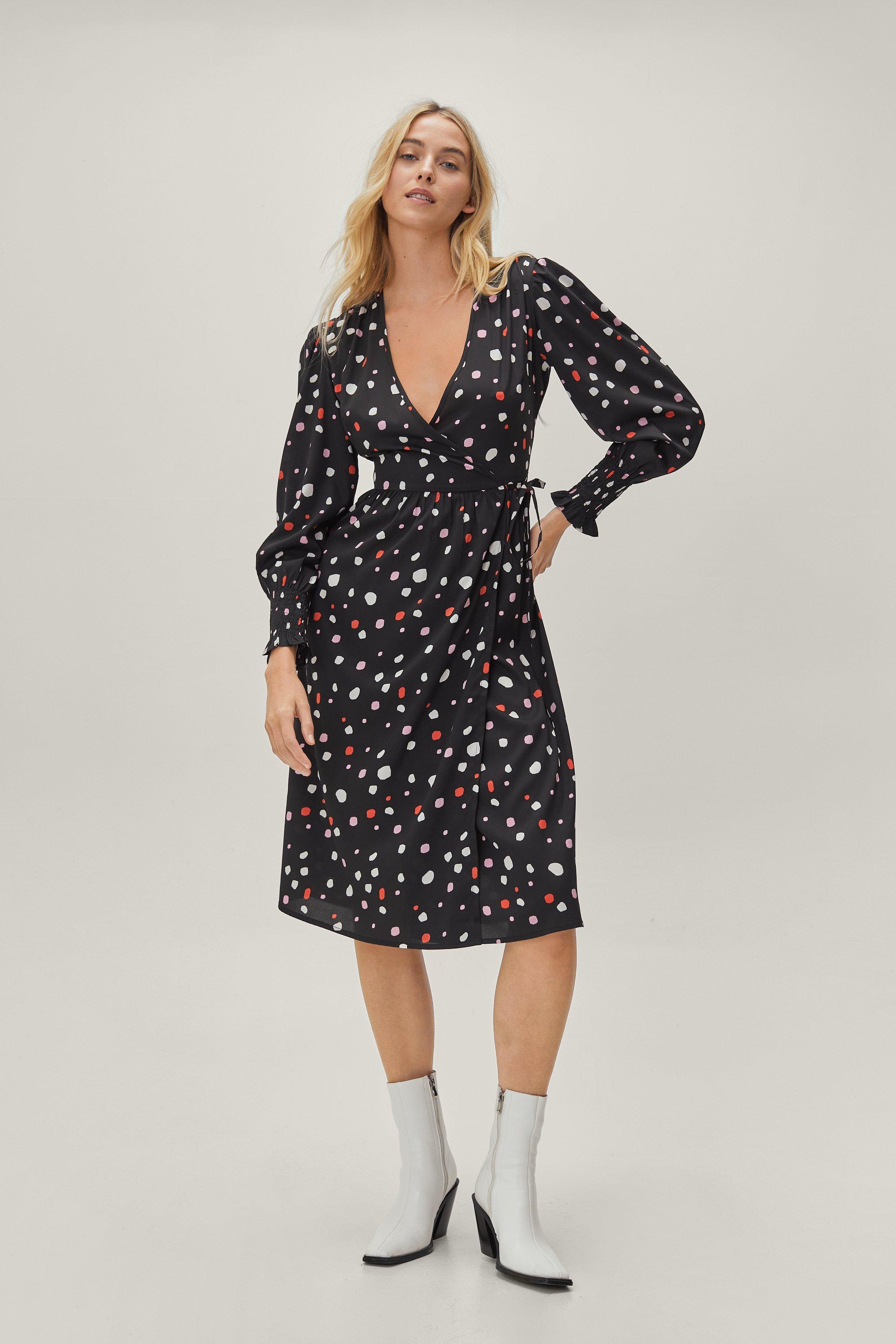 nasty gal spotty dress