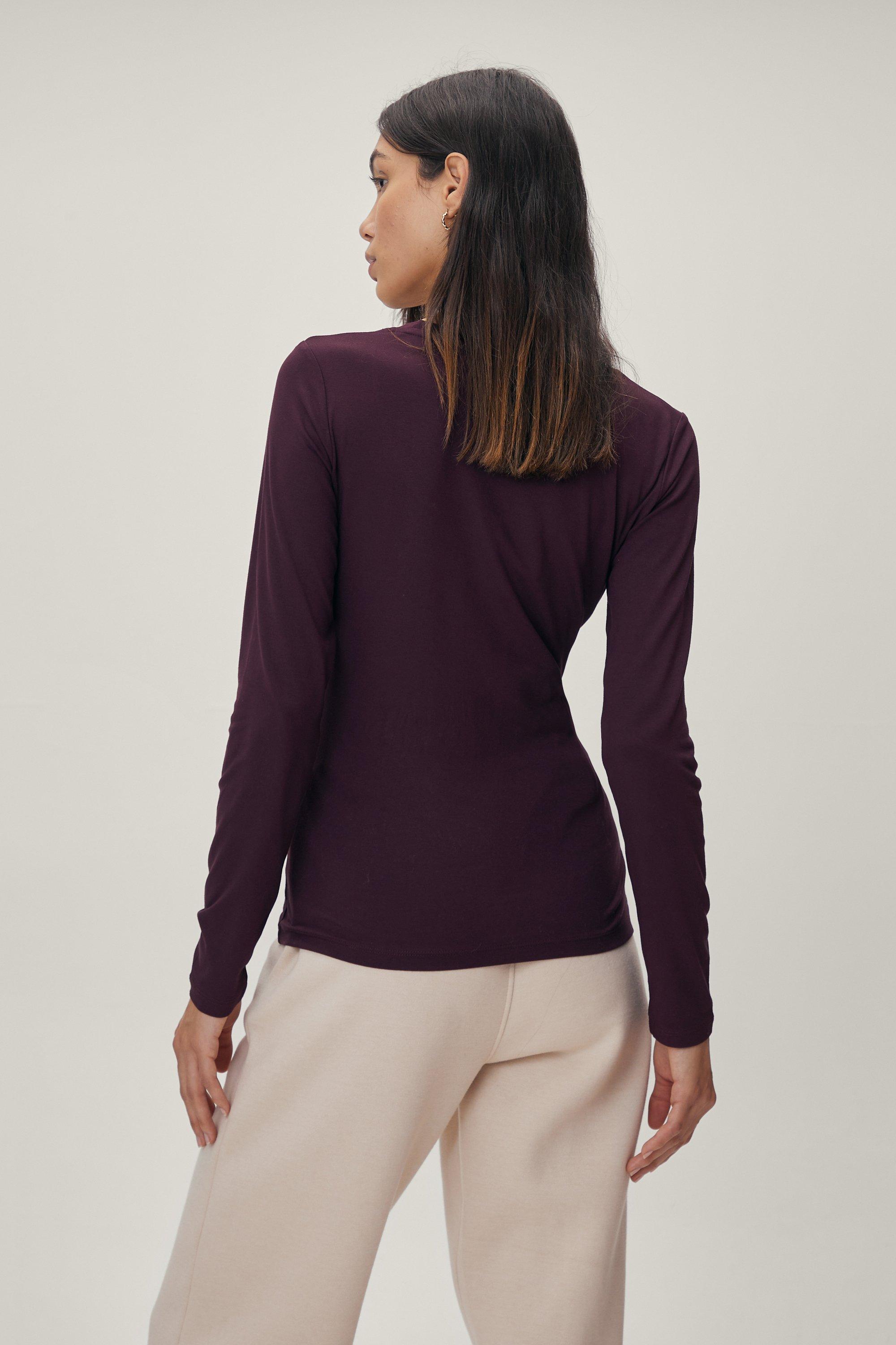 Scoop Neck Long Sleeve Top