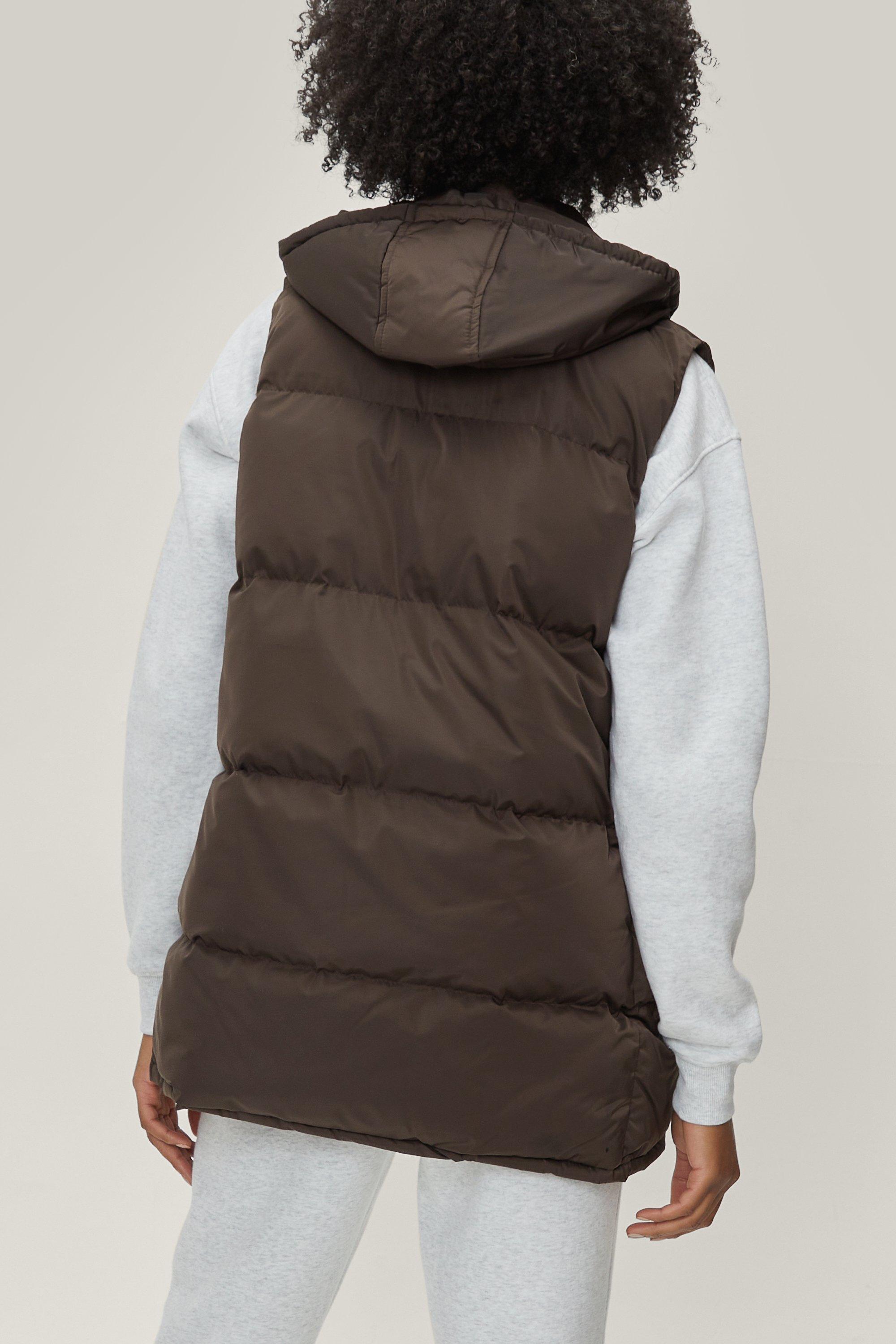 hooded down vest