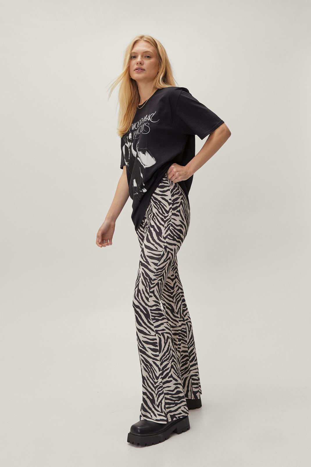 165 Zebra Print Ity Jersey Flare image number 2