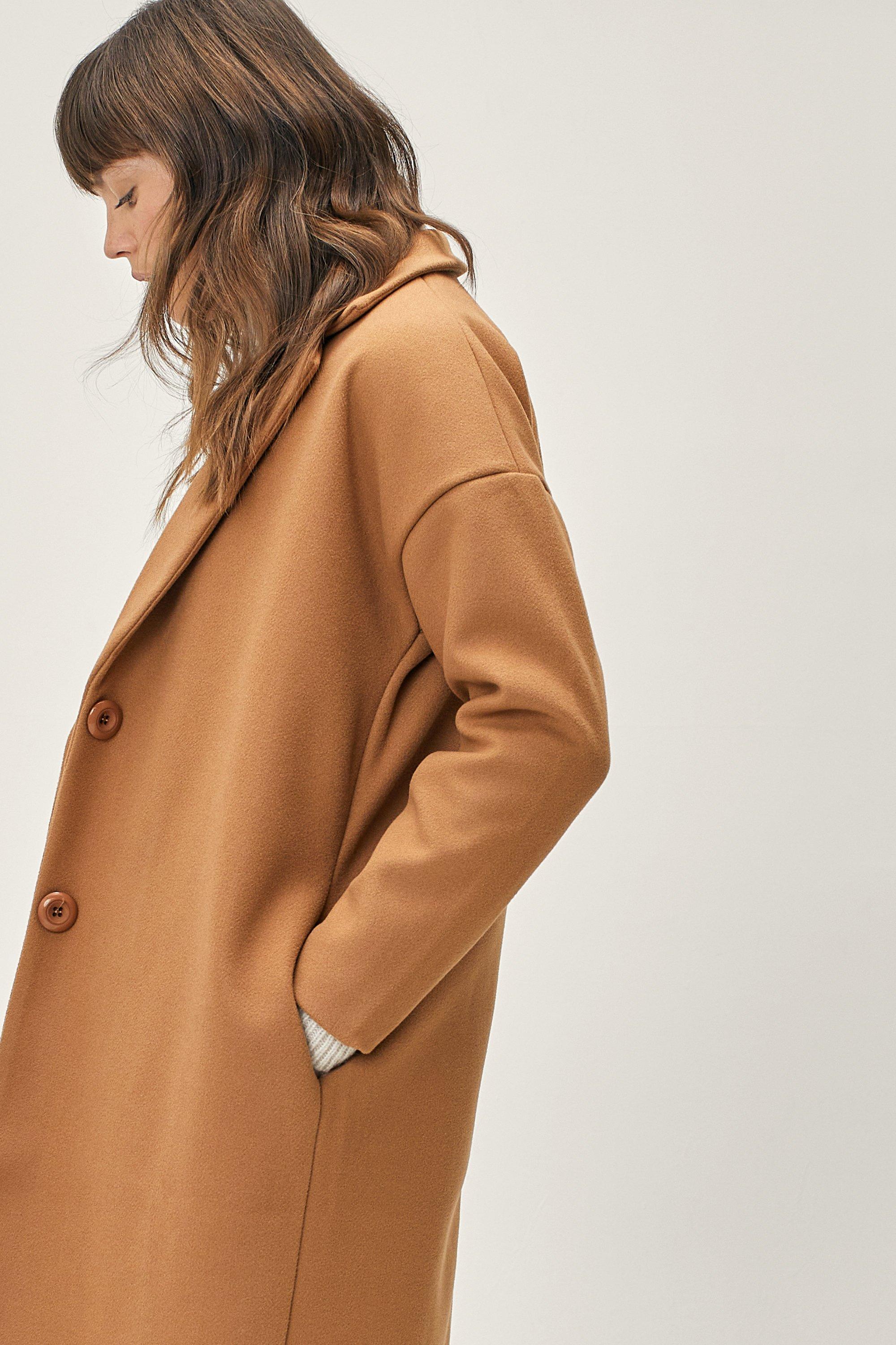 Camel cocoon 2024 coat uk