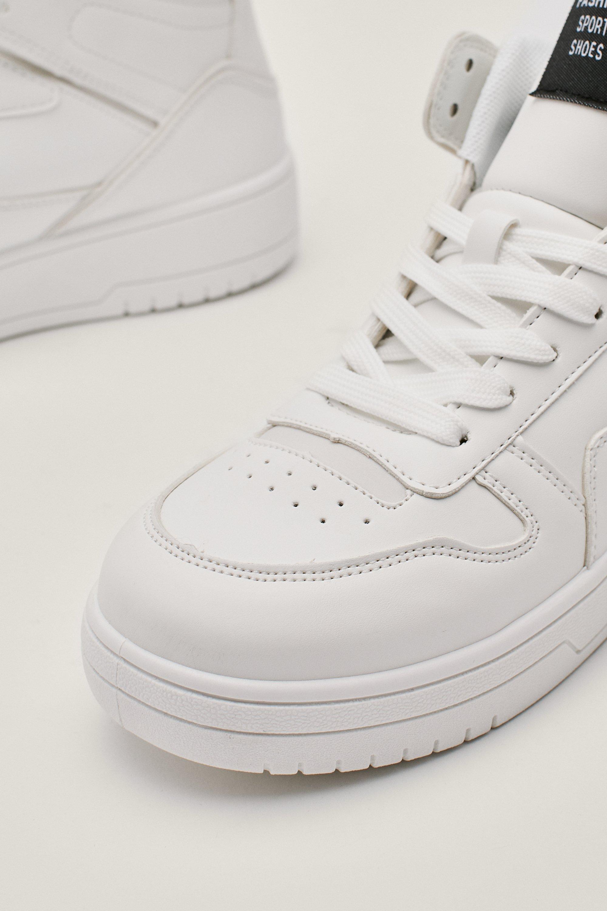 Nasty gal white on sale trainers