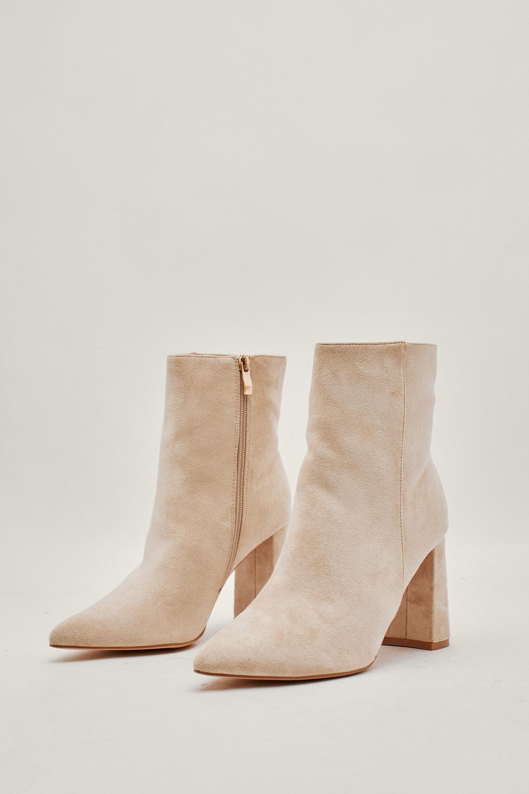 Beige Immi Suede Ankle Boots image number 1