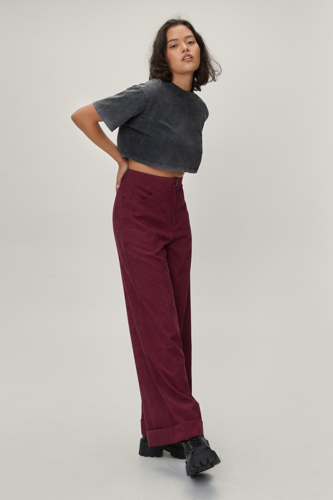 104 Petite Corduroy Wide Leg Trousers image number 2