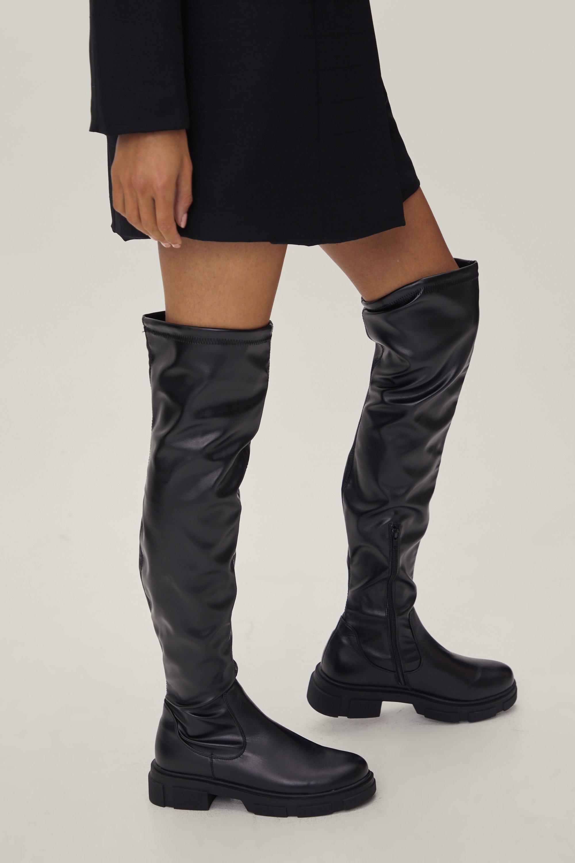 Cleated knee hotsell high boots