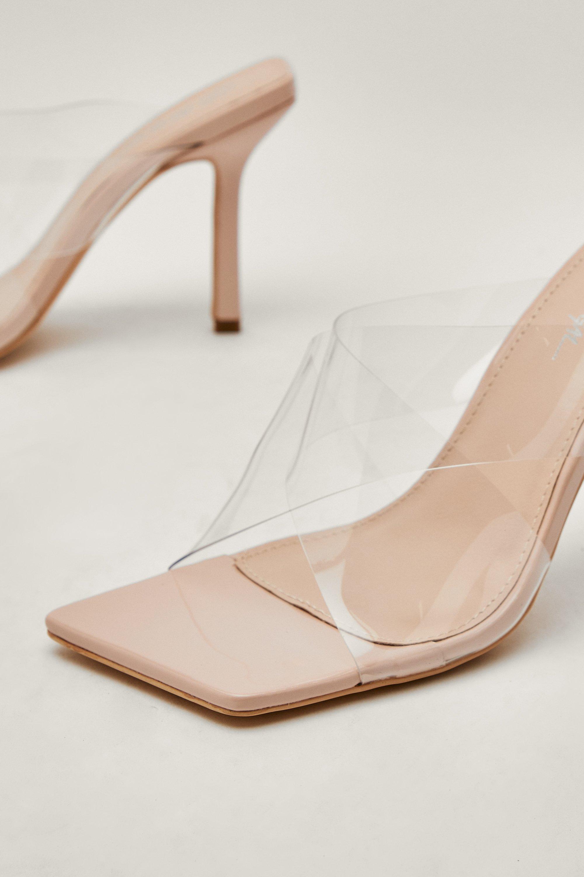 Pointed on sale clear mules