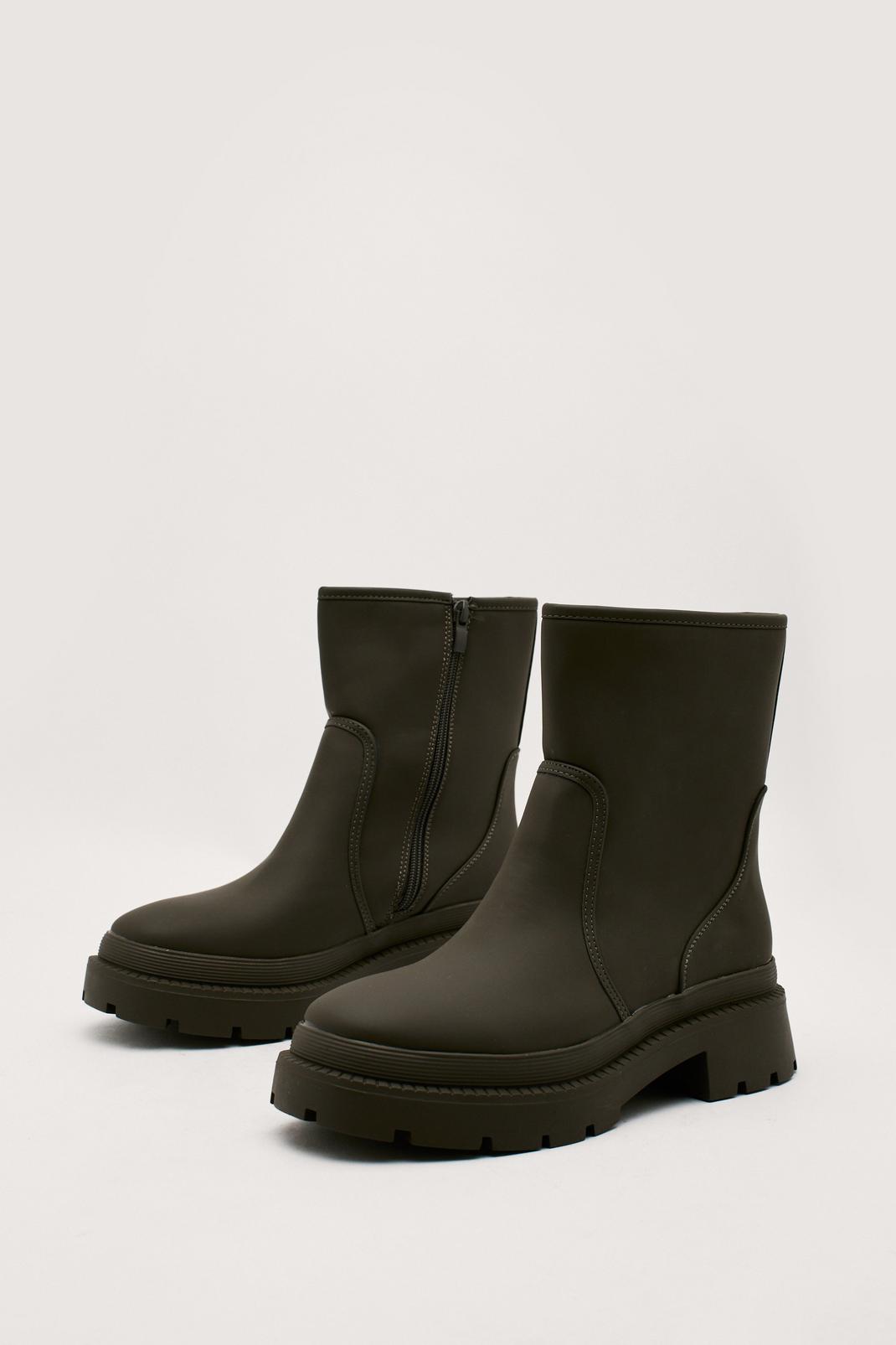 130 Rubberised Cleated Rain Boot image number 1