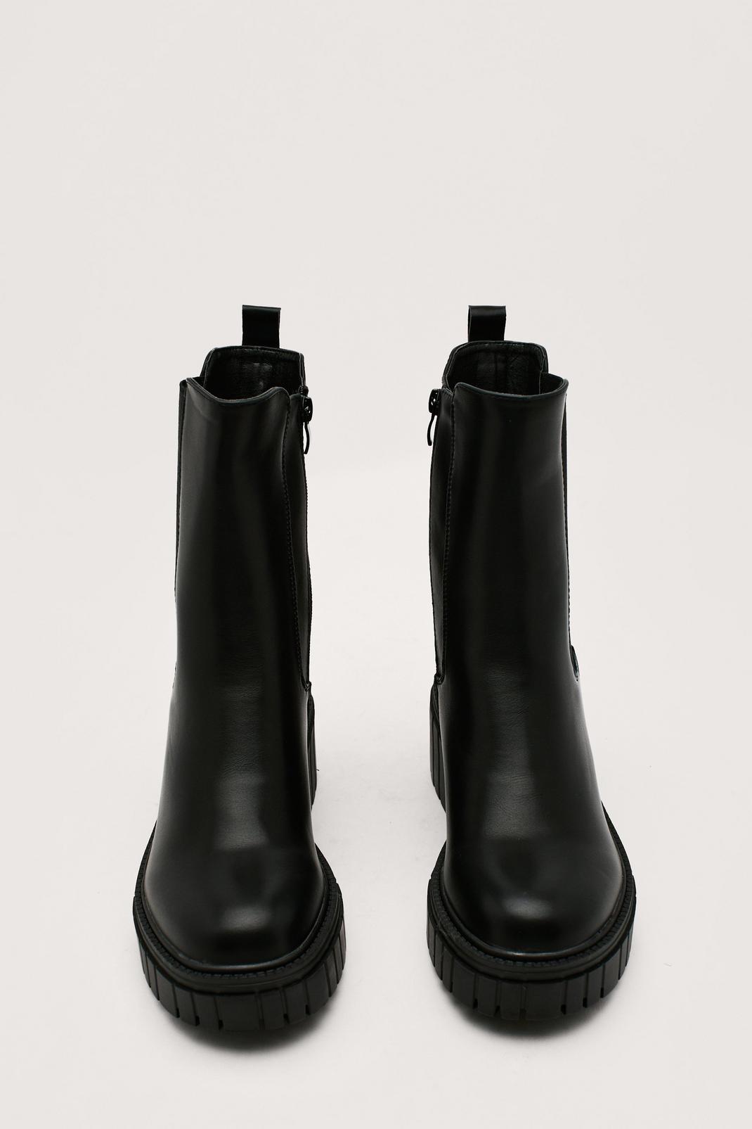 105 Chunky Sole High Chelsea Boots image number 2