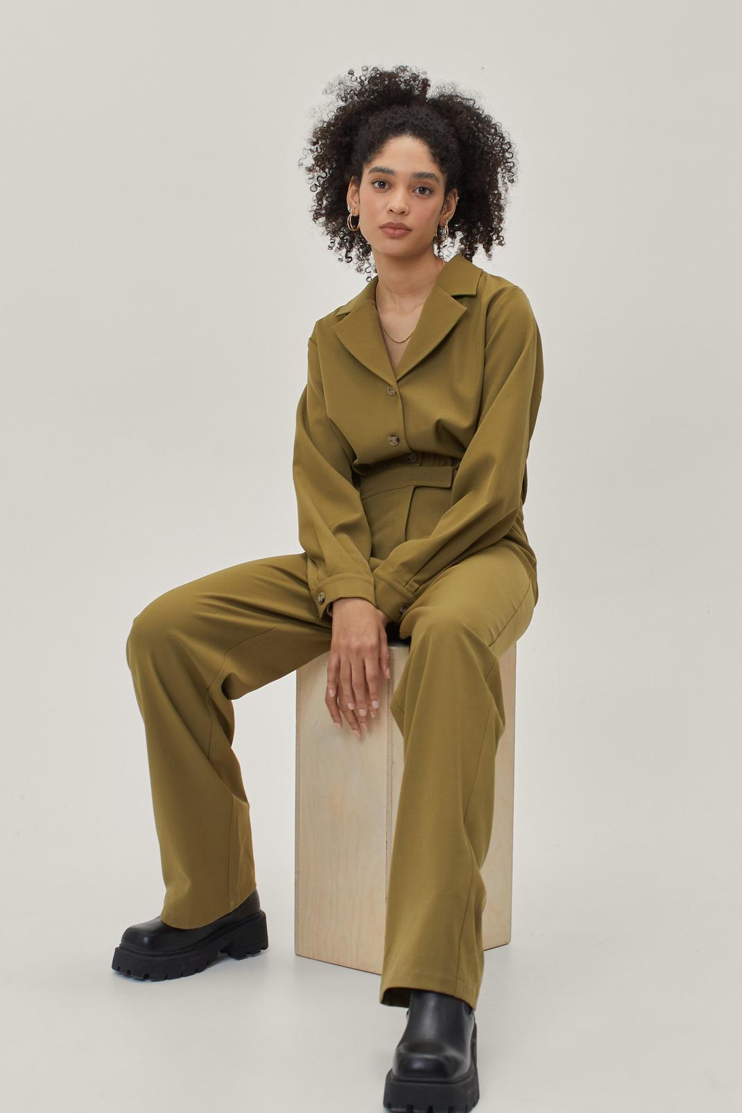 Olive Tailored Jumpsuit image number 1