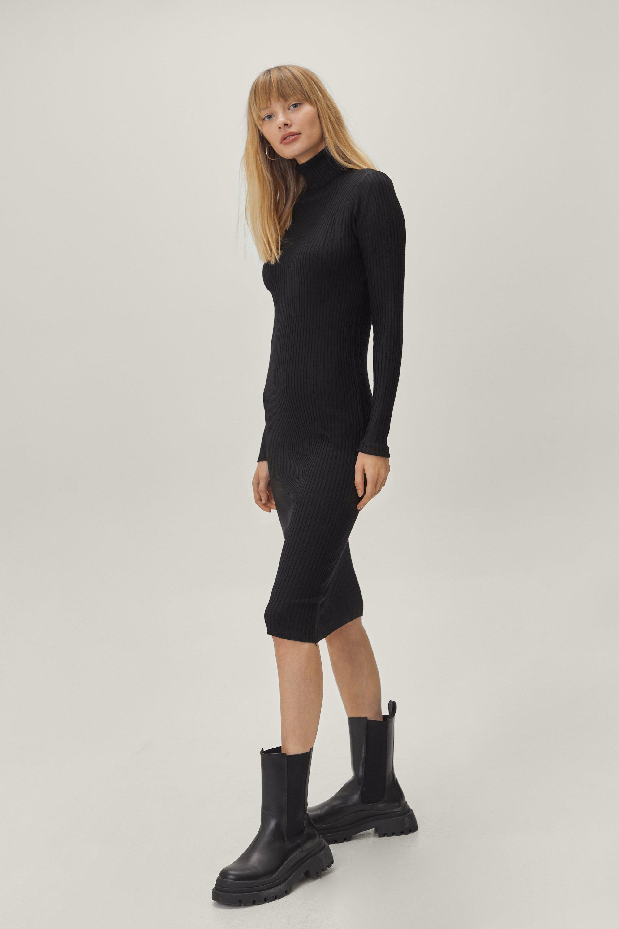 rib knit polo dress