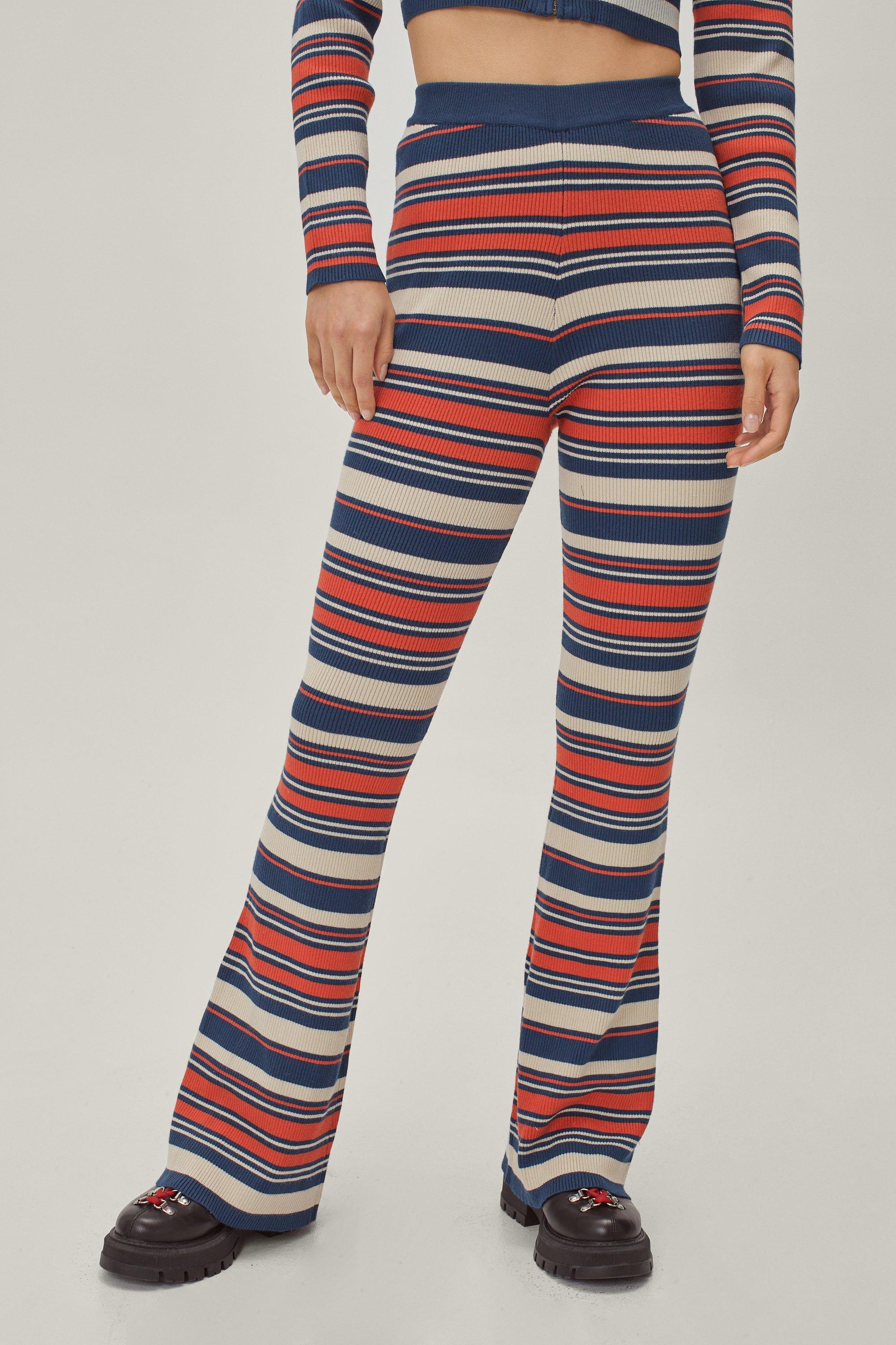 Striped store knit pants