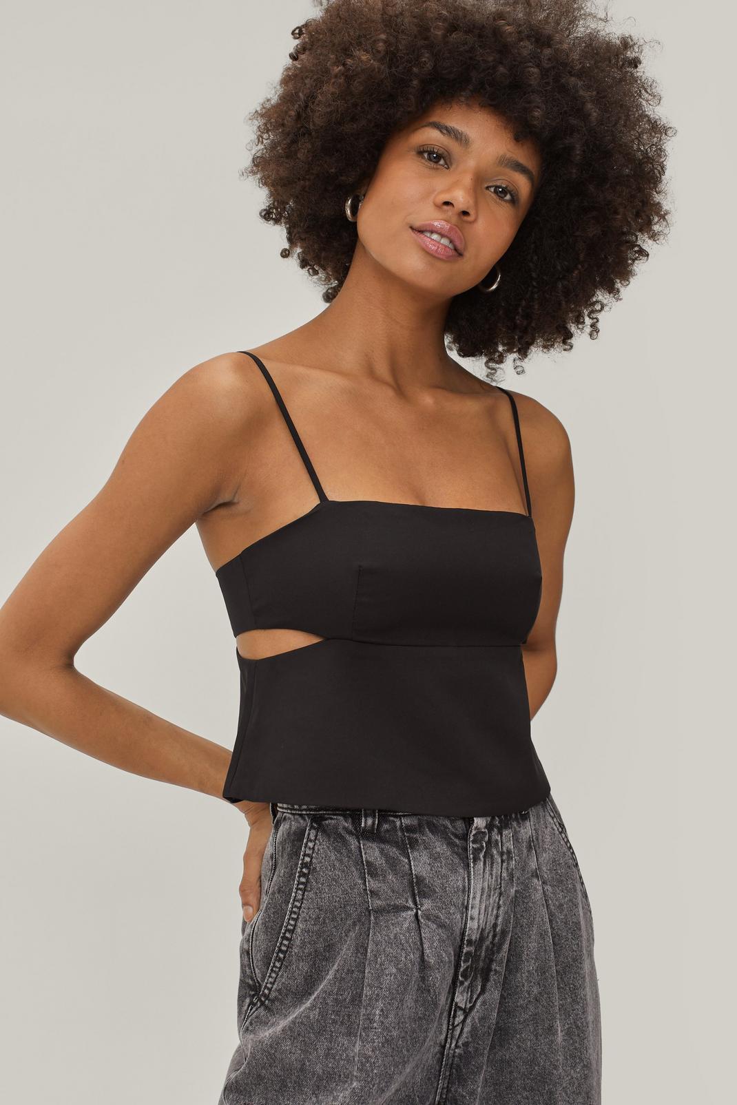 Cut Out Square Neck Crop Top | Nasty Gal
