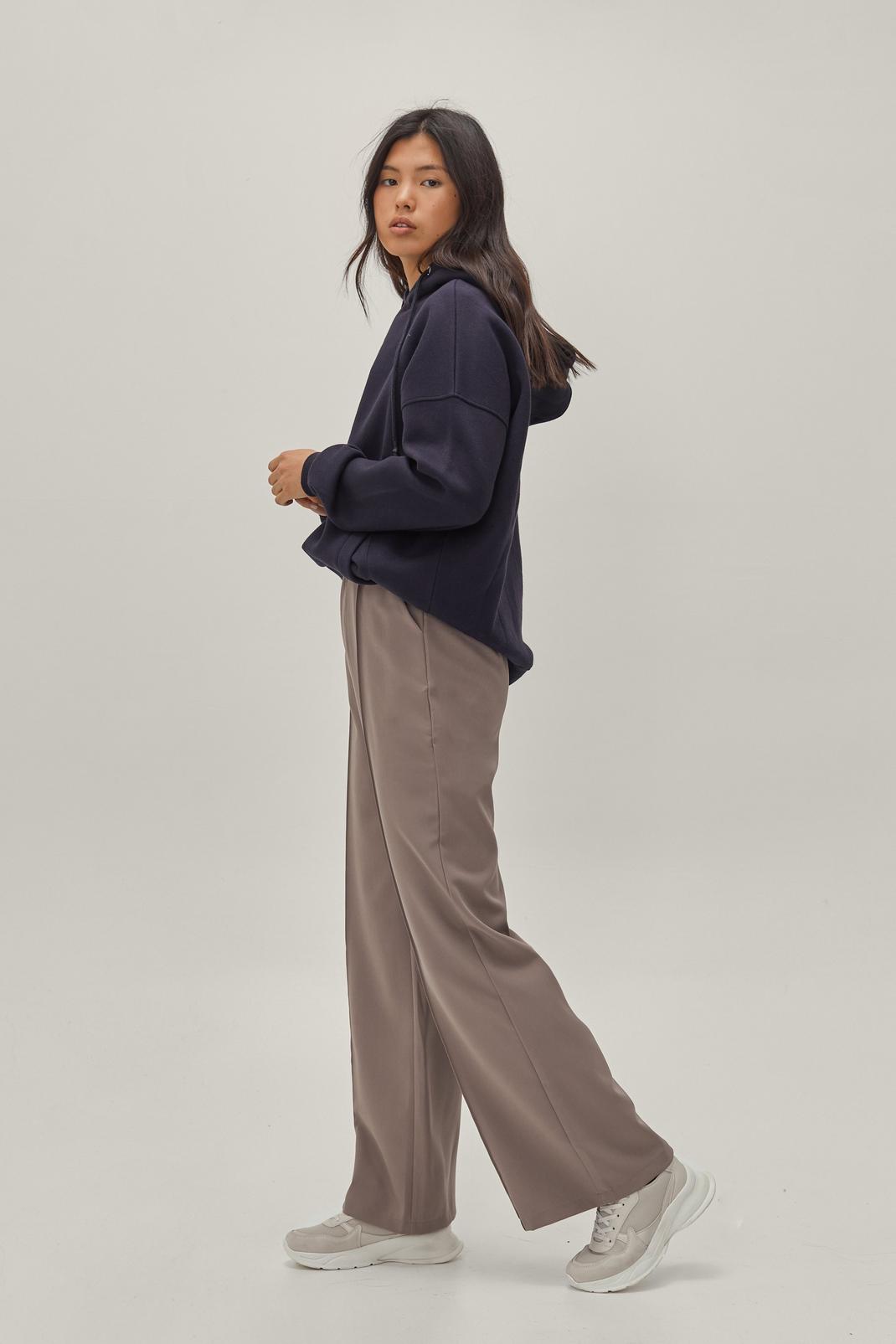 131 Pintuck Detailed Wide Leg Tailored Pants image number 2