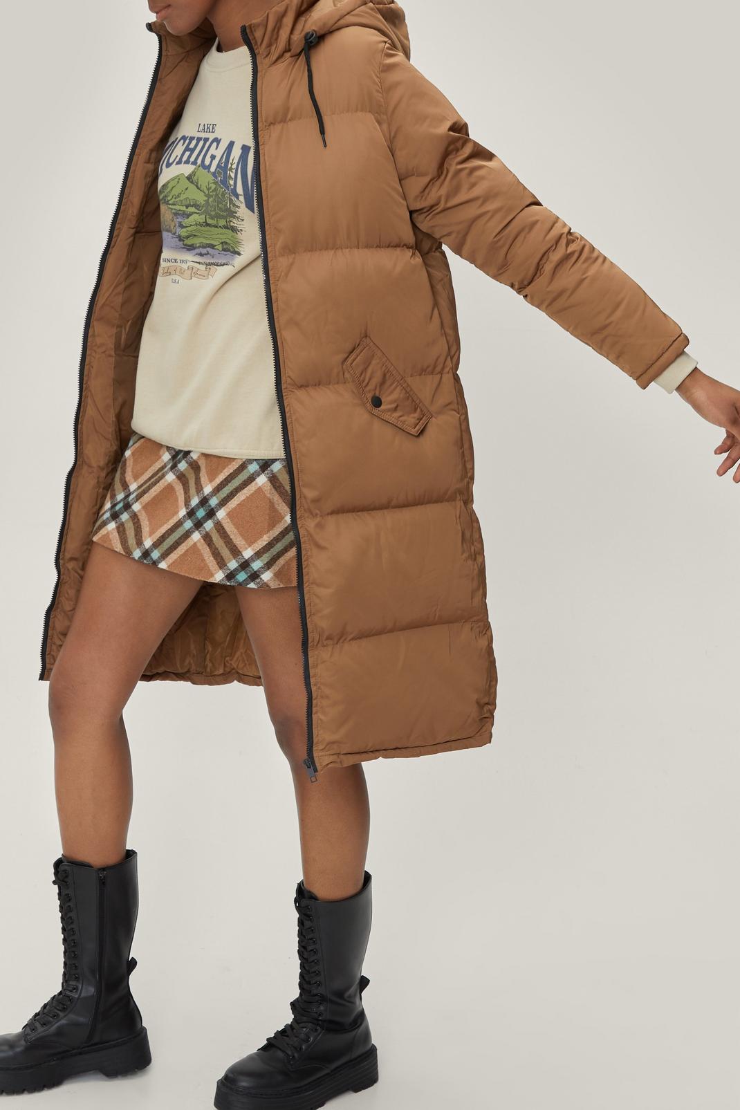 169 Long Padded Puffer Coat image number 2