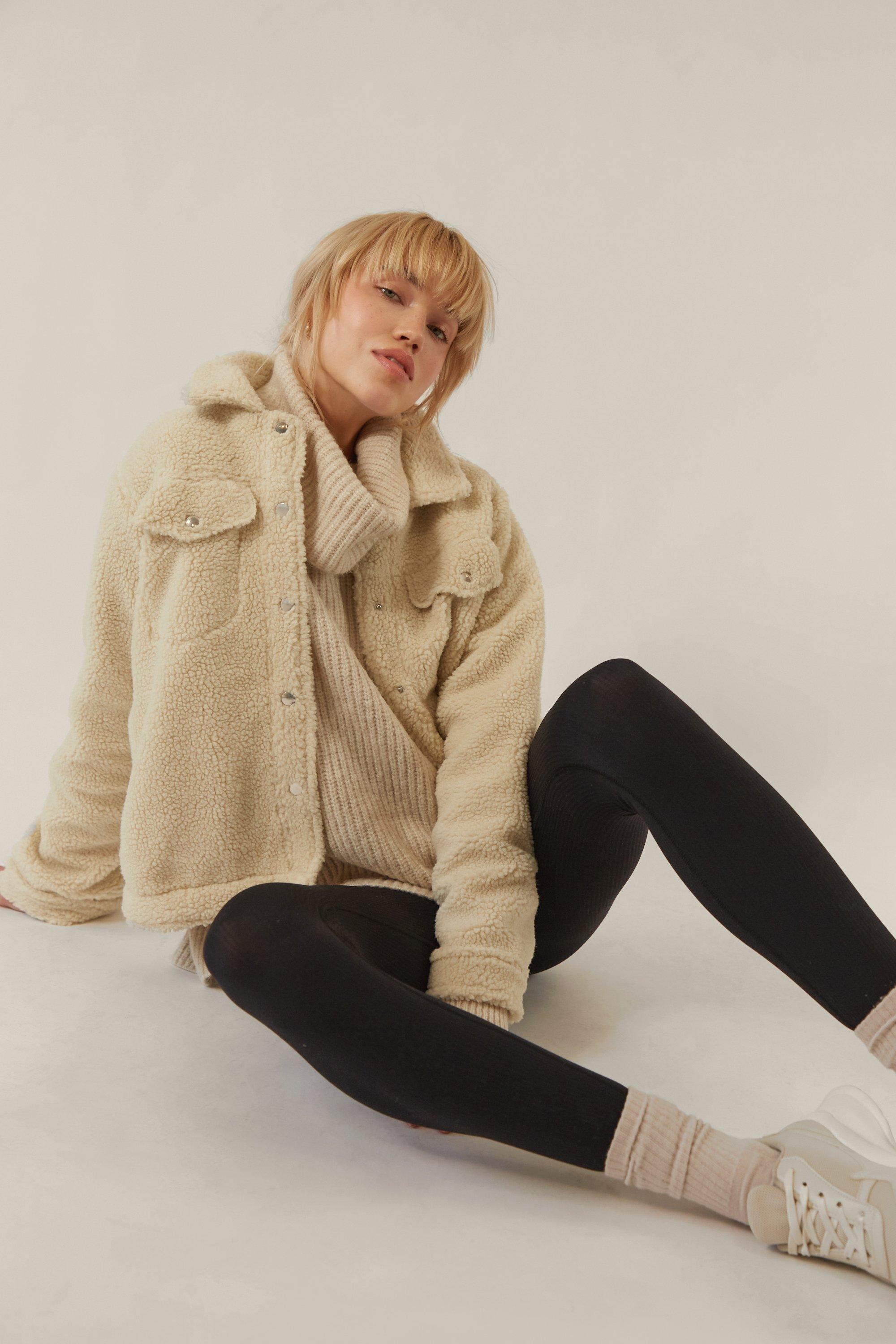 teddy bear jacket sherpa