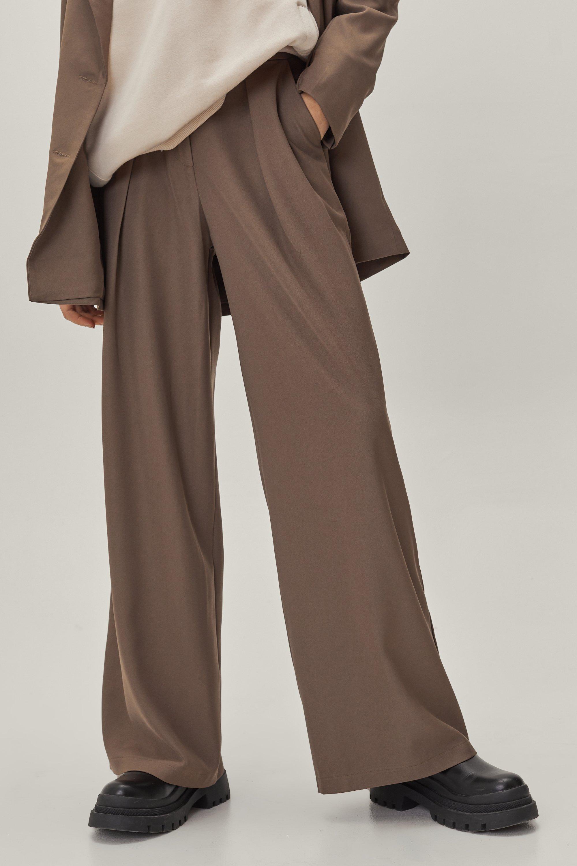 Double hot sale pleated trousers