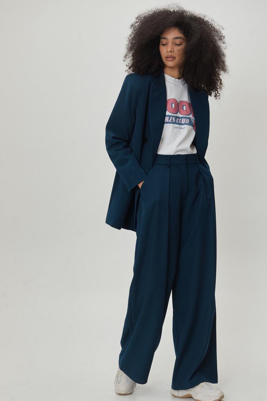 Double Pleated Tailored Trousers
