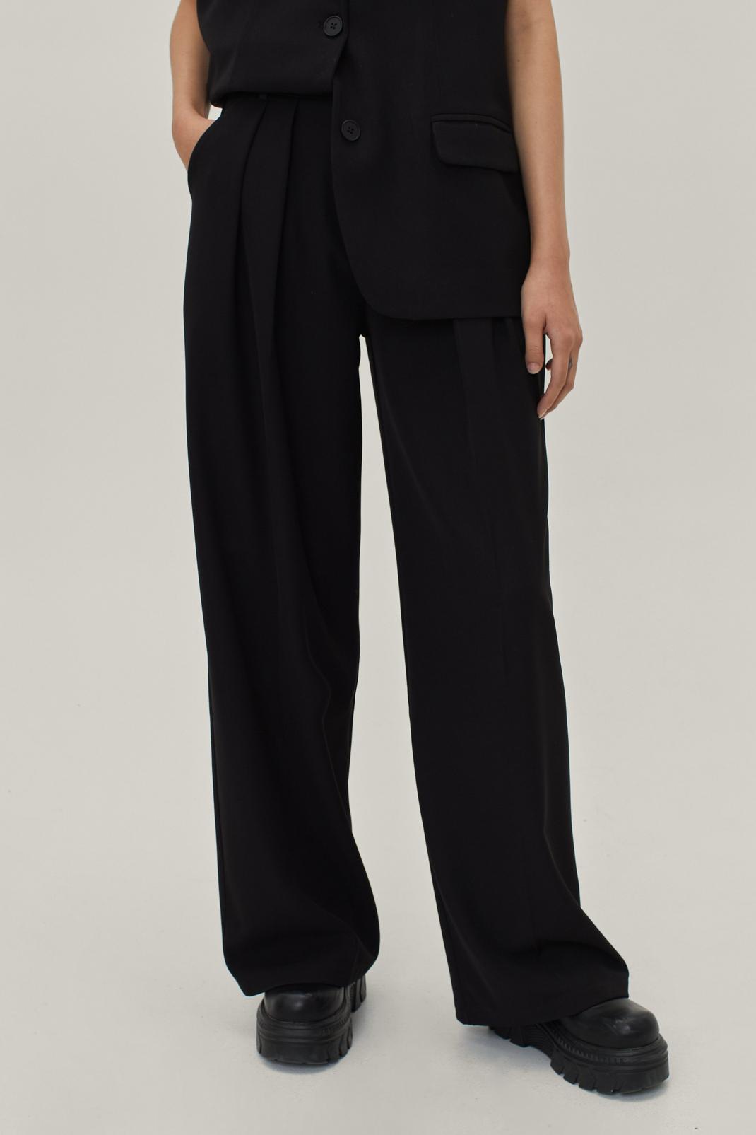 105 Tailored Wide Leg High Waisted Pants image number 2