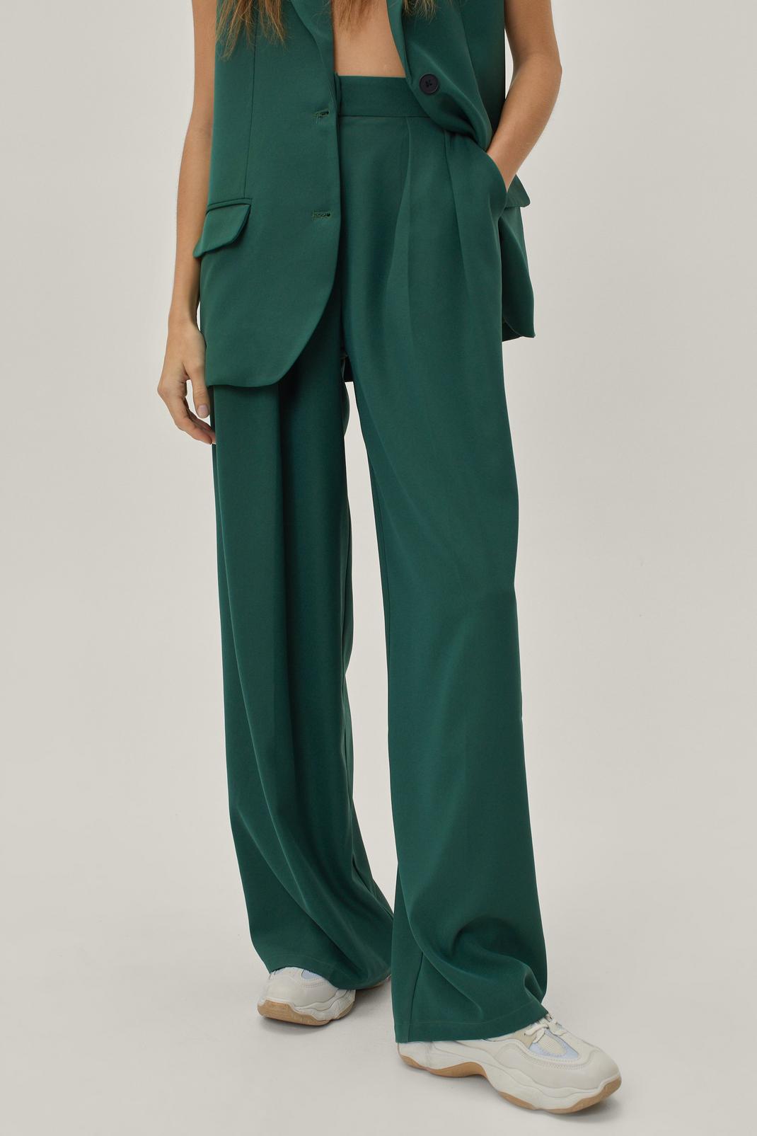 130 Tailored Wide Leg High Waisted Pants image number 2