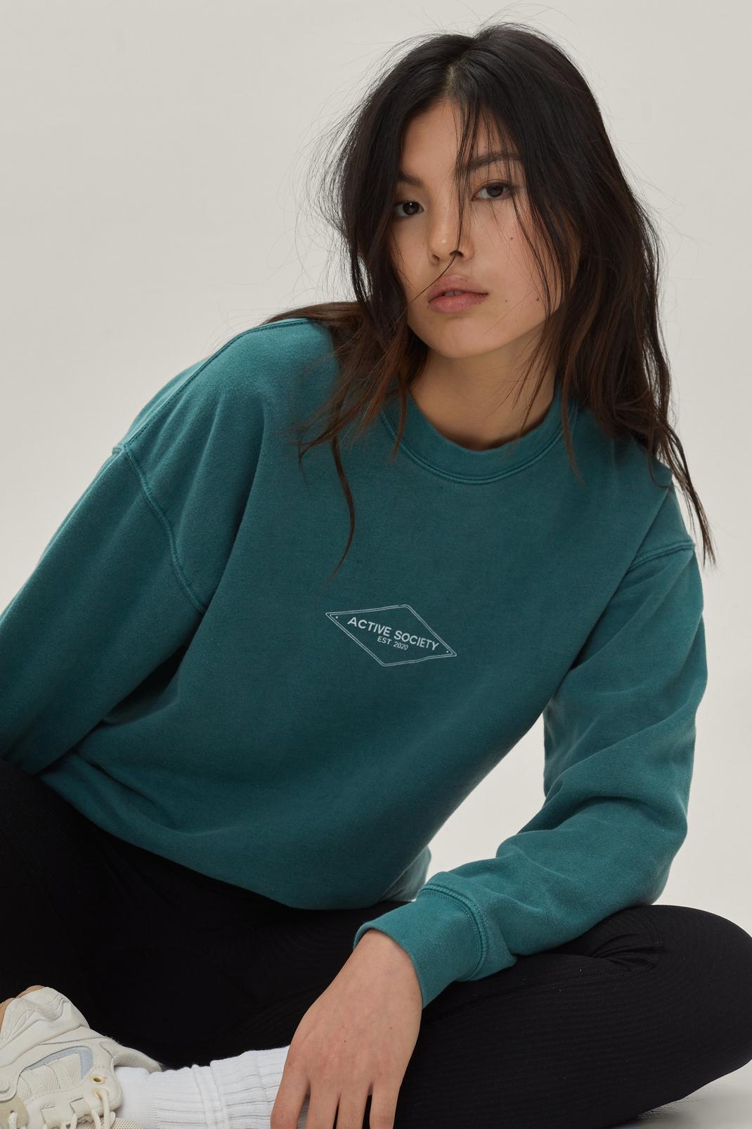 Forest Active Society Mirco Overdyed Sweatshirt image number 1