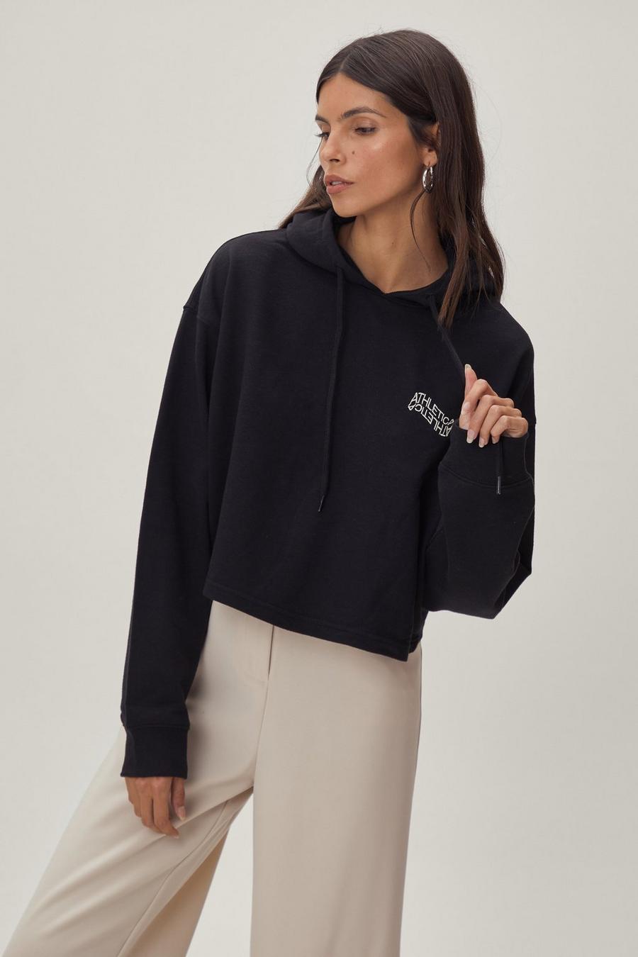 Athletica Graphic Cropped Hoodie