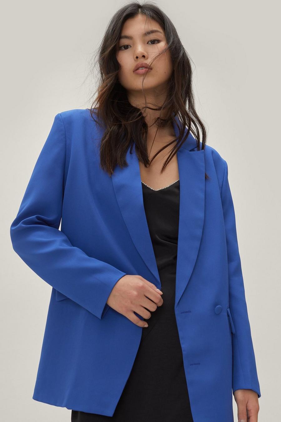 Tailored Double Breasted Long Sleeve Blazer