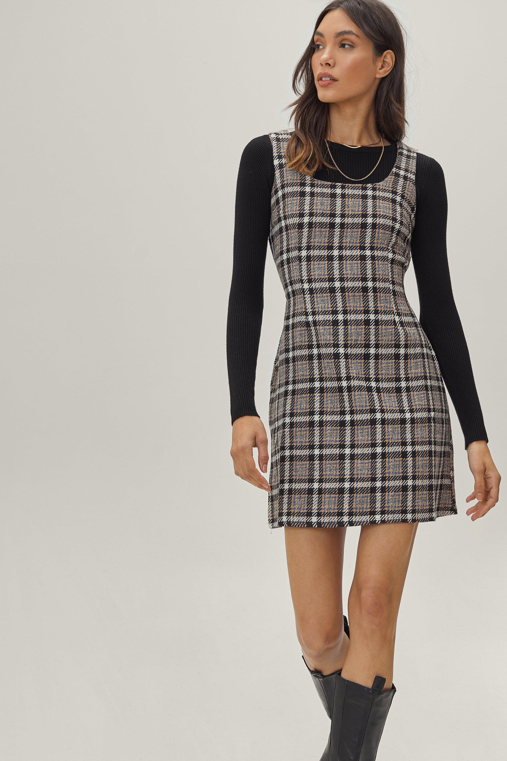 nasty gal pinafore dress