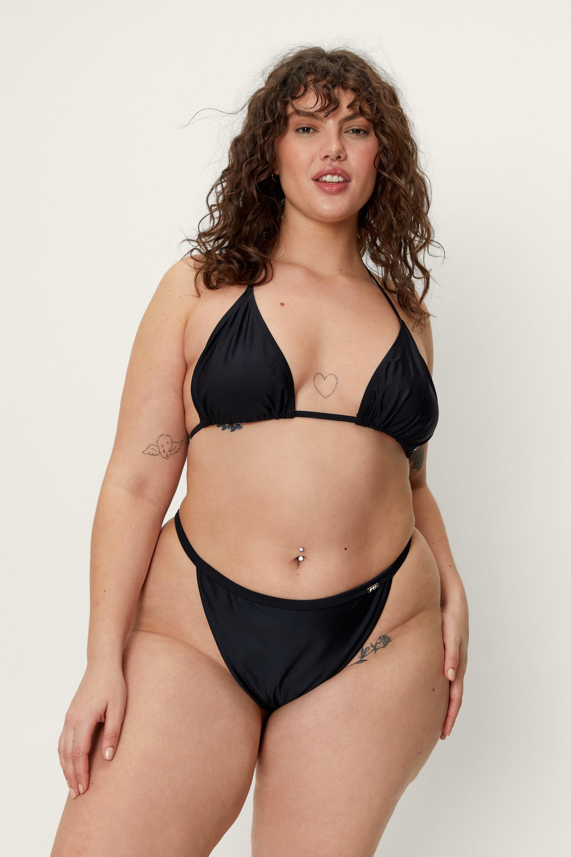 Plus Size Triangle Bikini Top