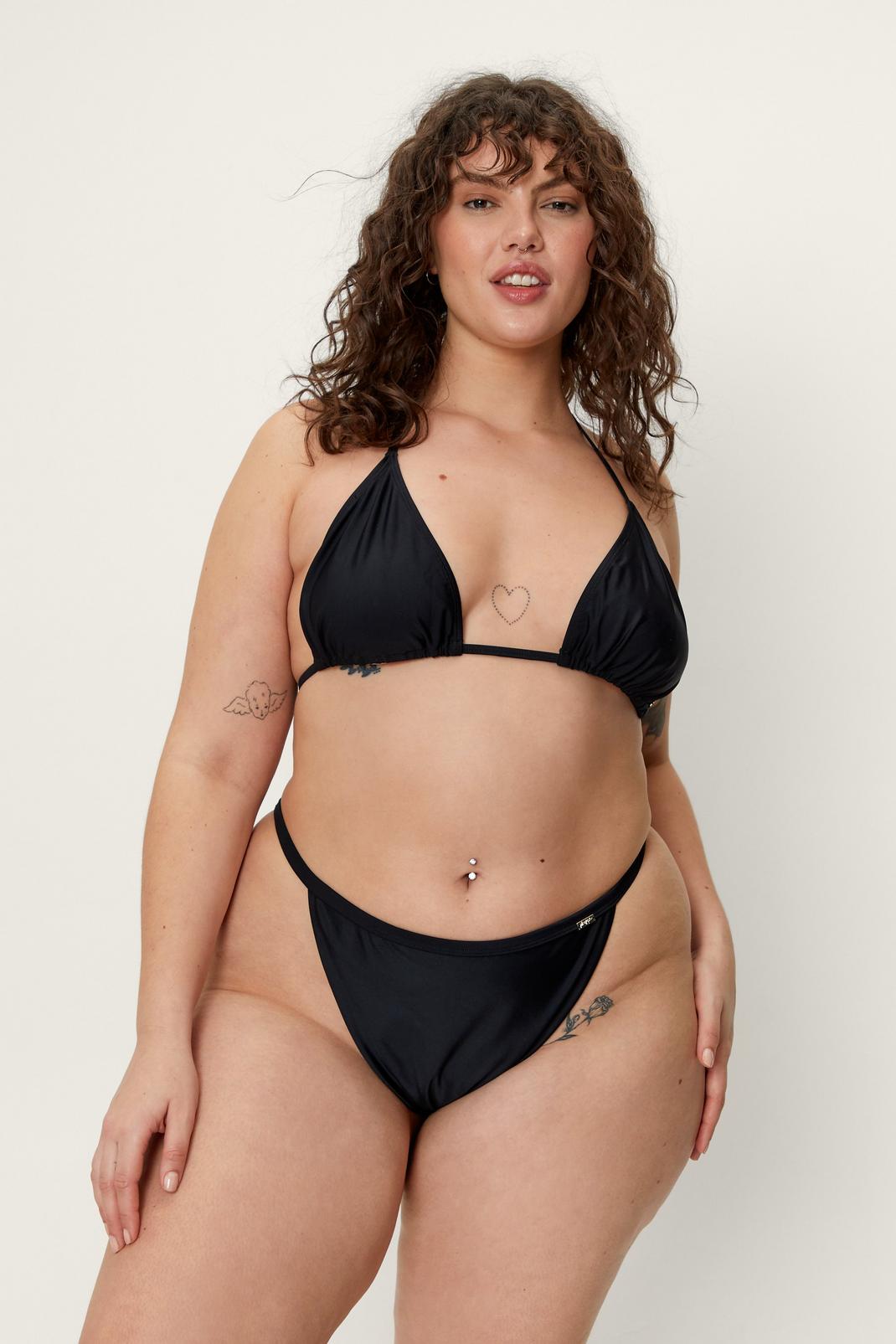 105 Plus Size Recycled Triangle Bikini Top image number 2