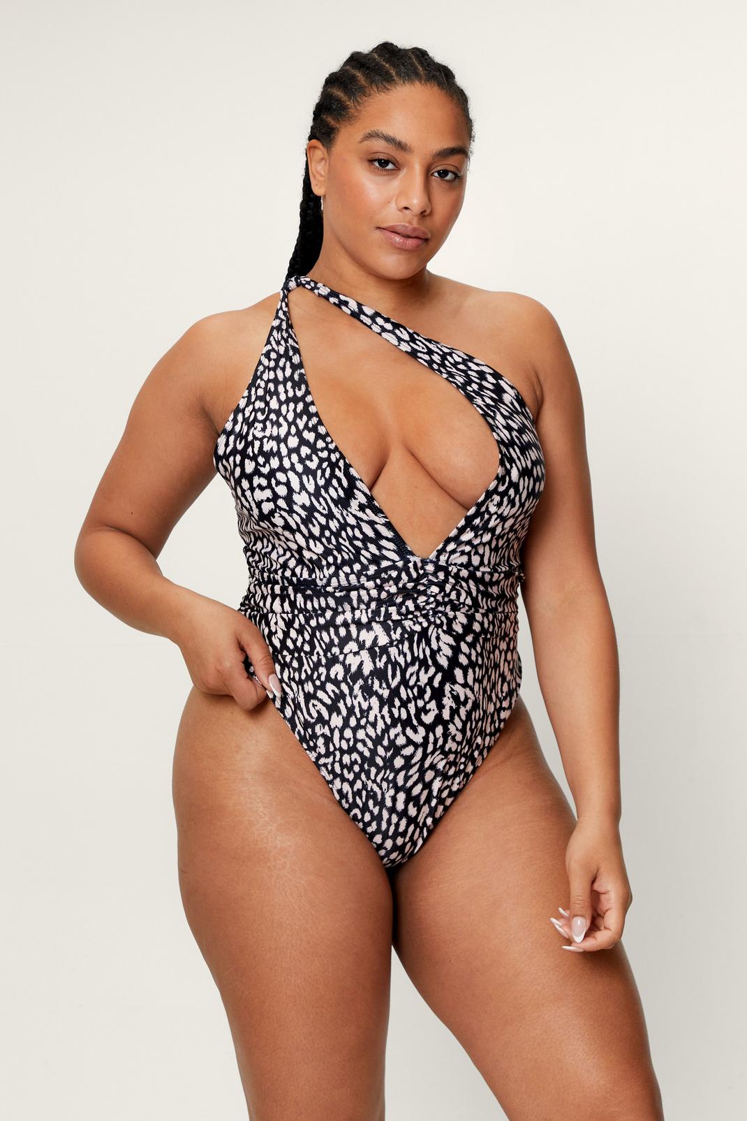 105 Plus Size Recycled Animal Print Swimsuit image number 2