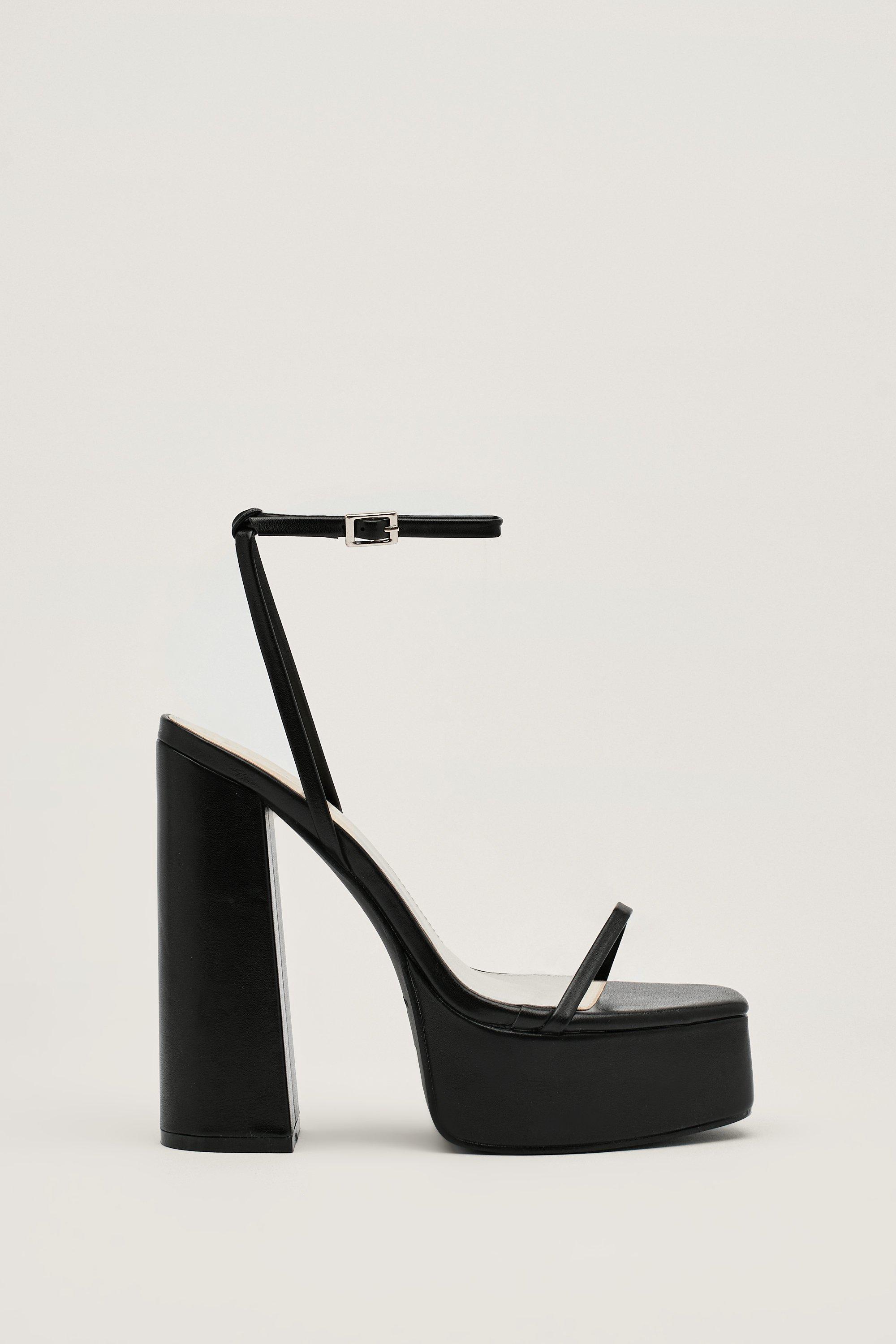 Nasty gal black platform on sale sandals