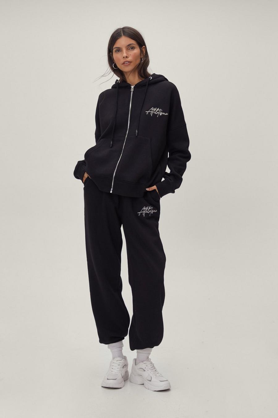 Relaxed Fit Embroidered Two Piece Sweatpants