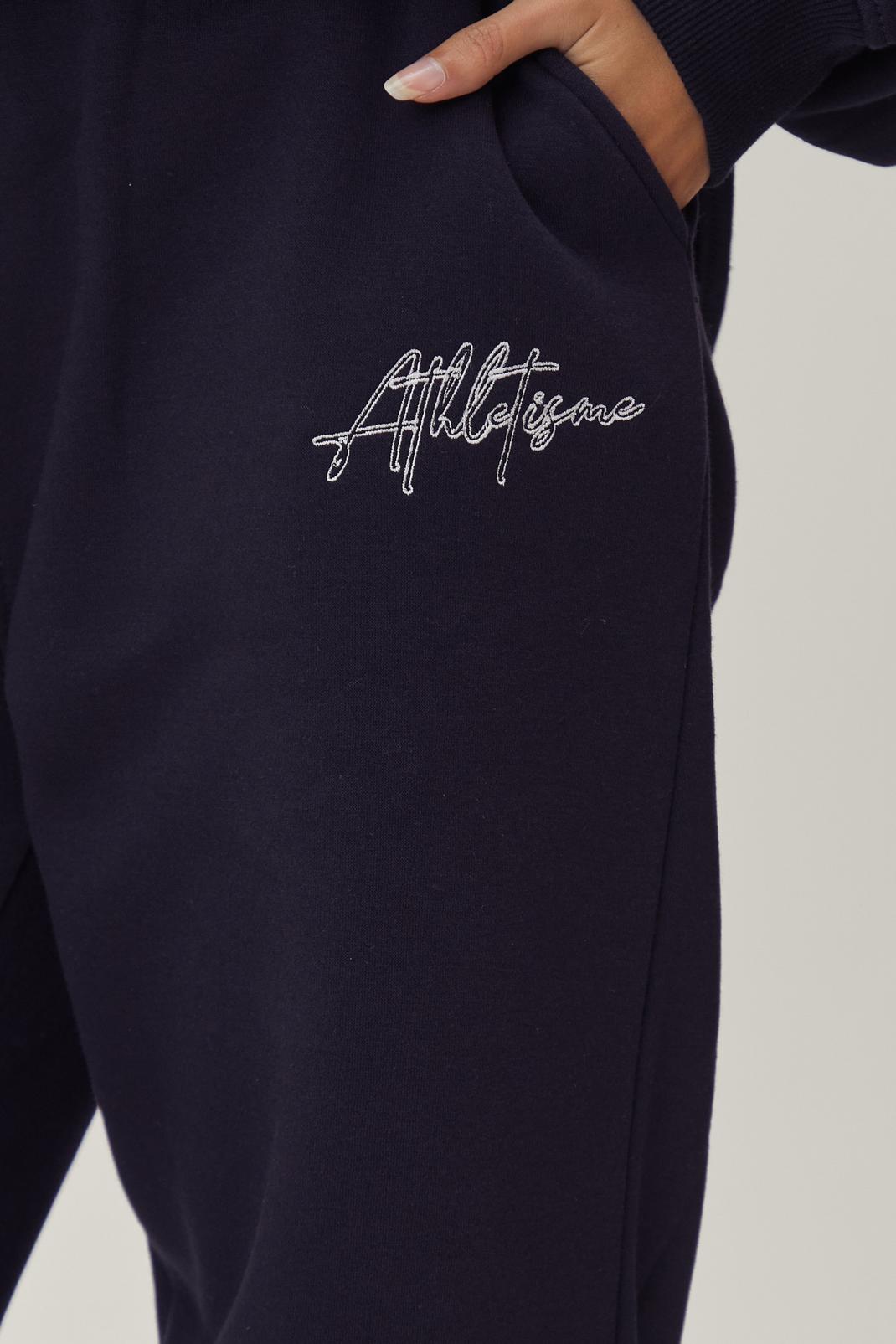 148 Embroidered Athleisure Relaxed Fit Sweatpants image number 2