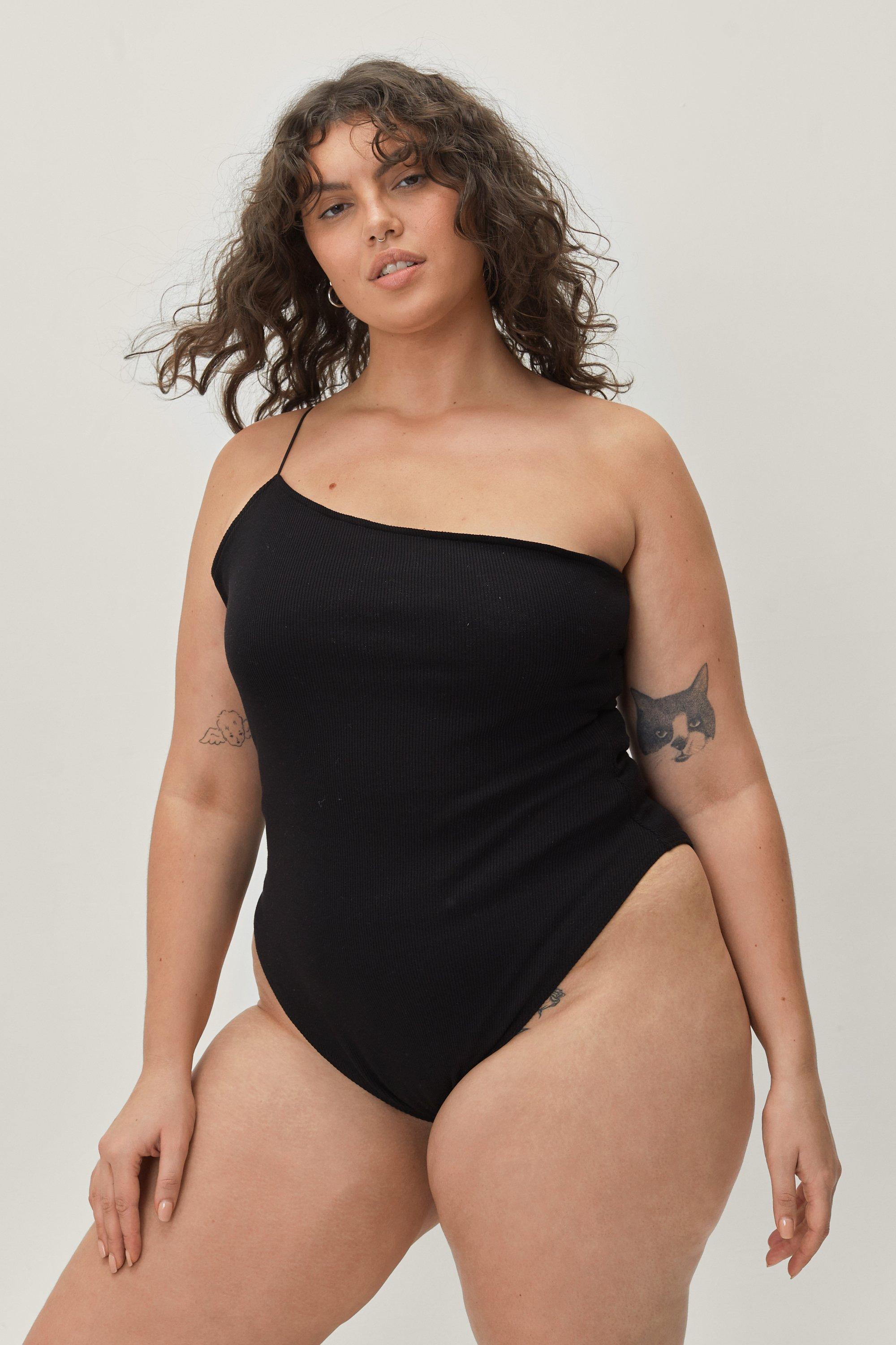 Plus Unitard Black, Plus Size