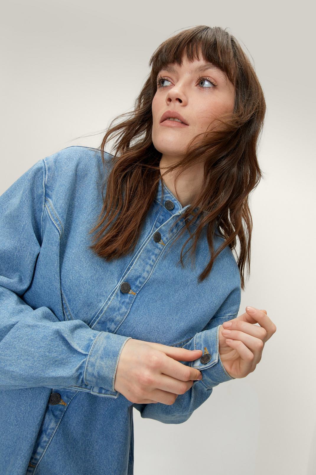 Robe chemise en jean 100% coton biologique image number 1
