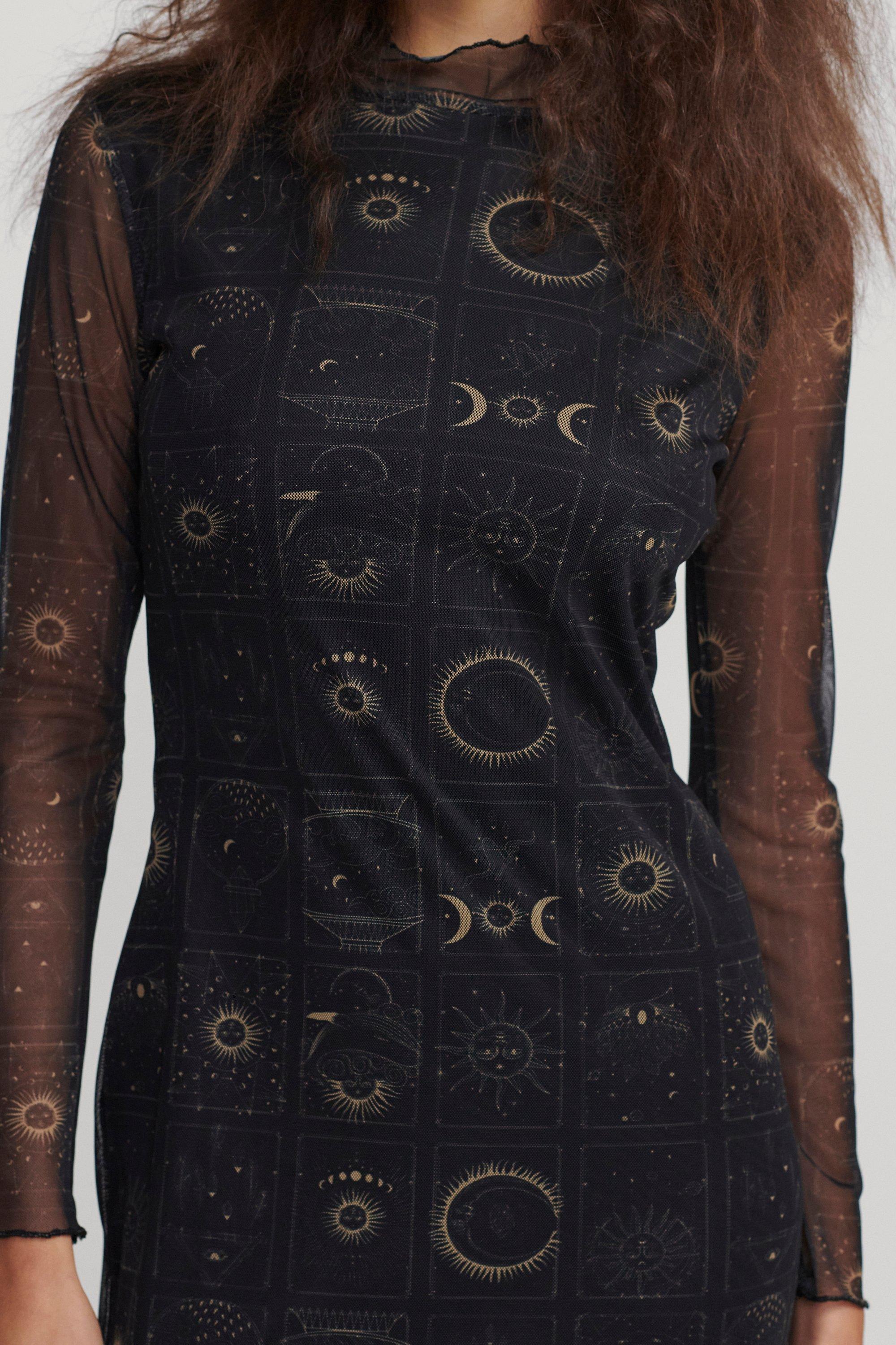 Astrology print dress hotsell