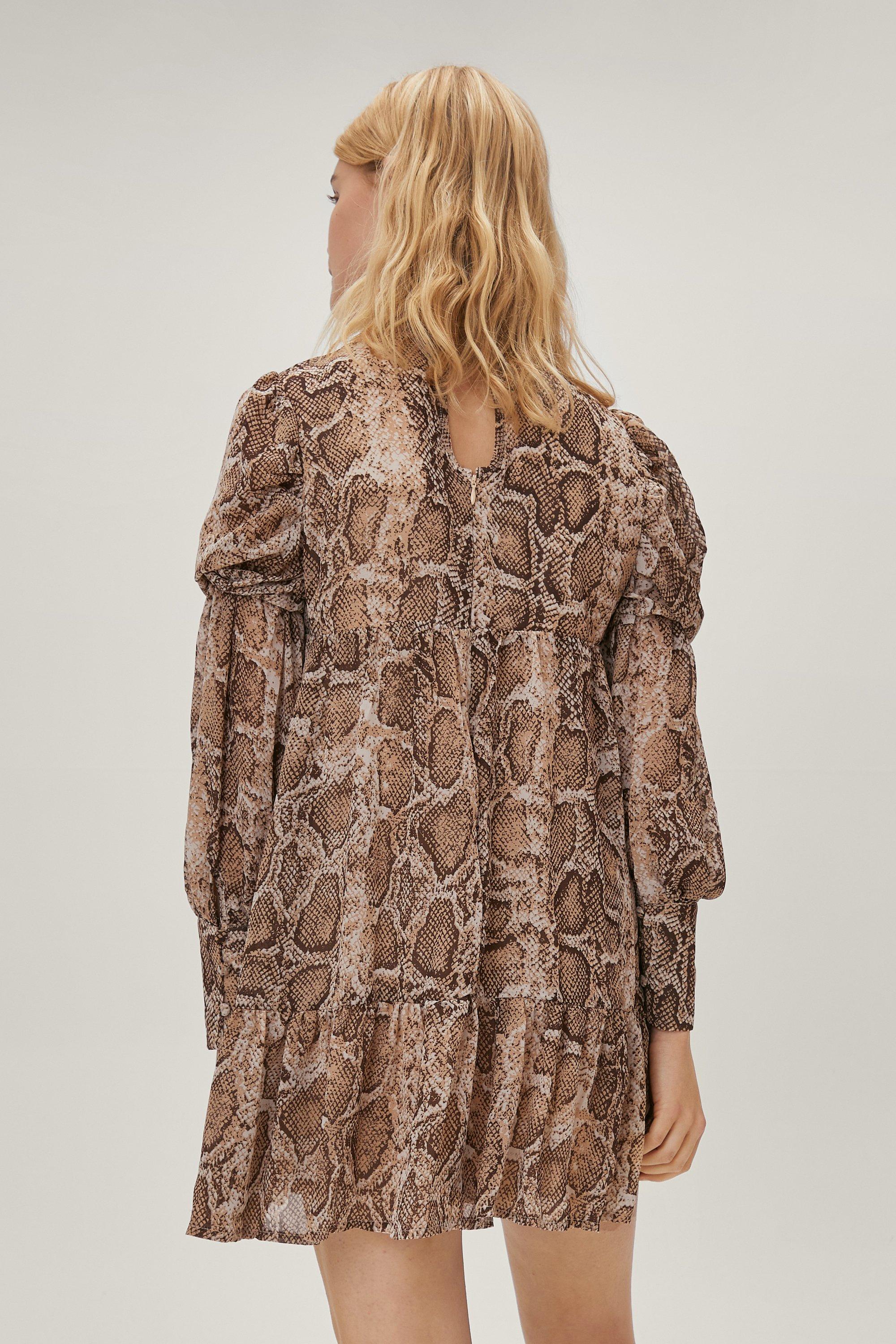 Nasty gal hotsell snake print dress