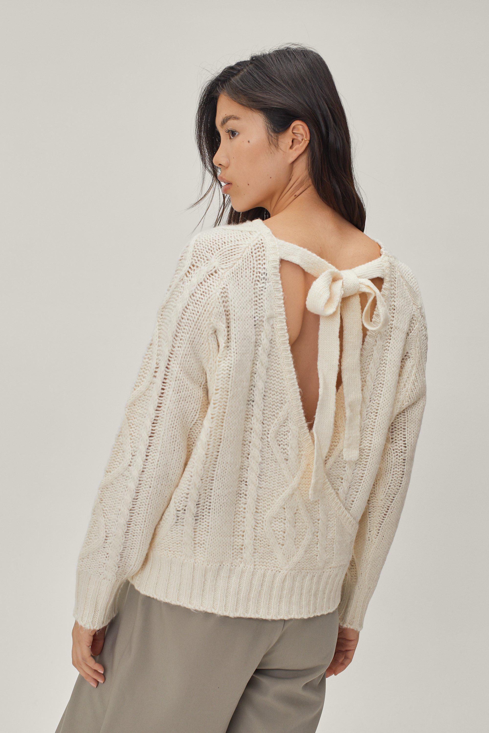 Wrap on sale back jumper