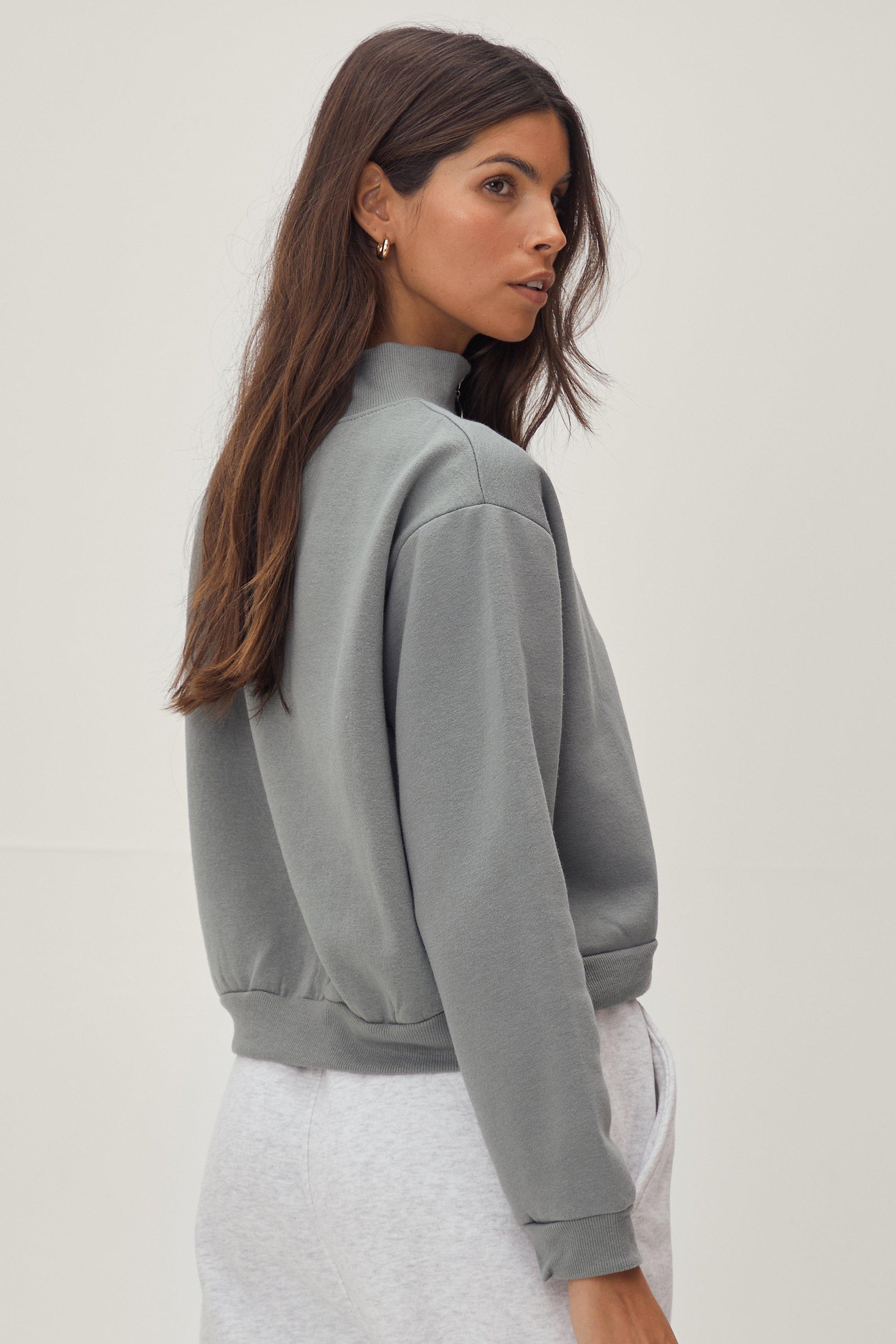 Sweater with ring zipper sales