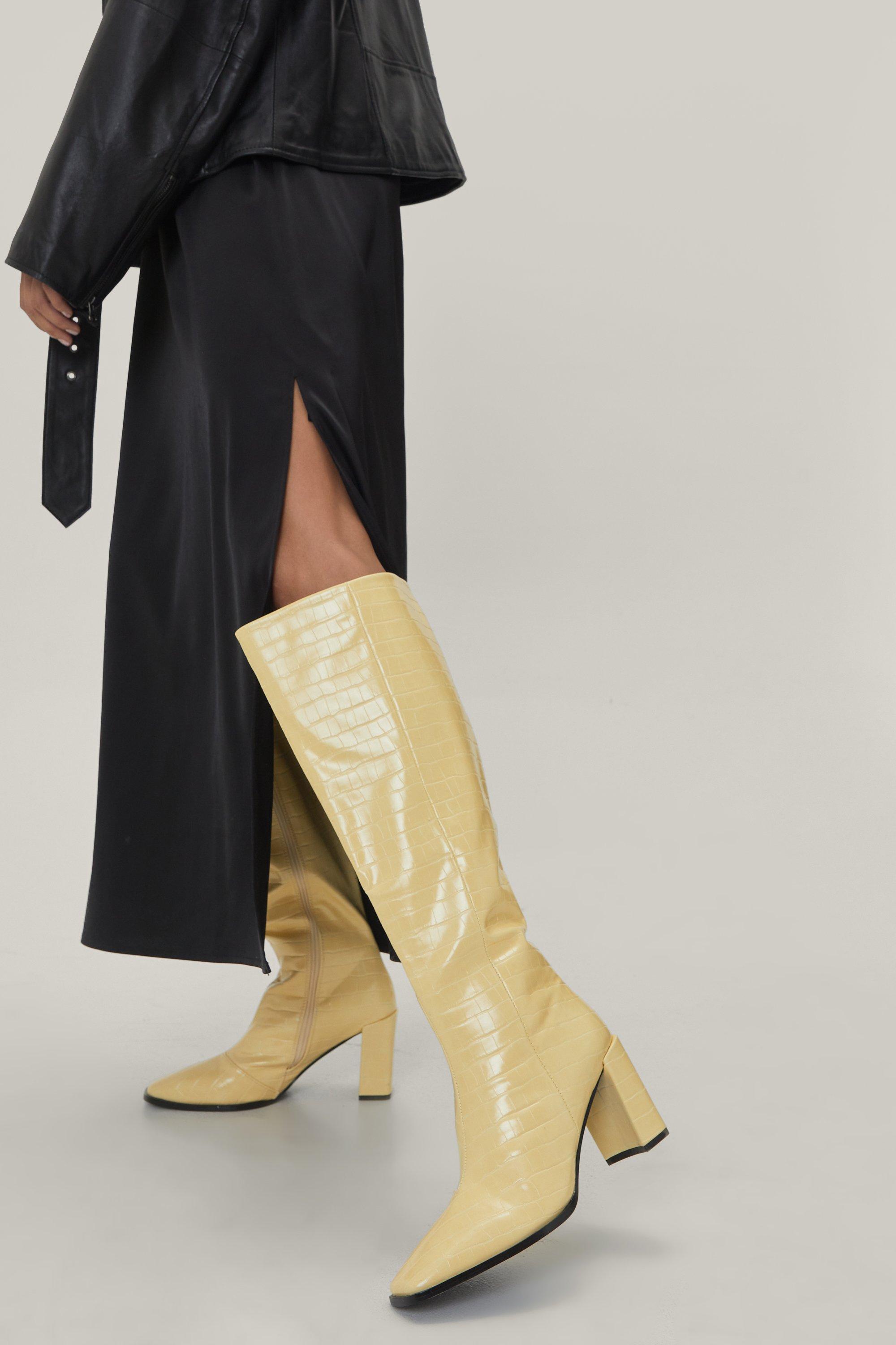 Nasty gal cheap croc boots