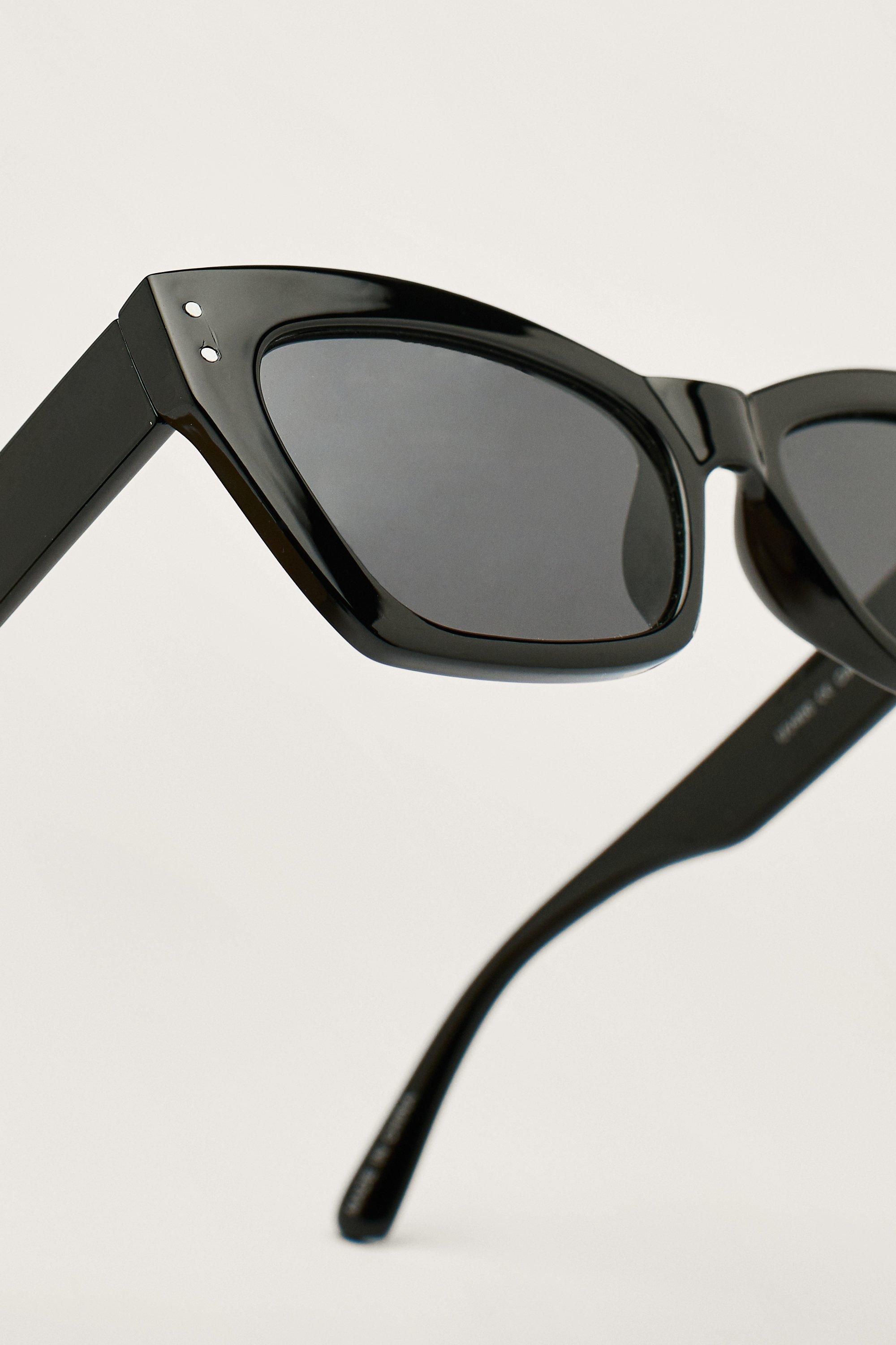 Square Edge Cat Eye Tinted Sunglasses